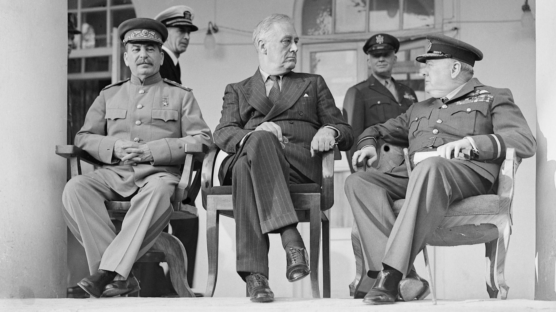 File:Joseph Stalin, Franklin D Roosevelt and Winston Churchill, in Teheran, 1943, edit.jpg