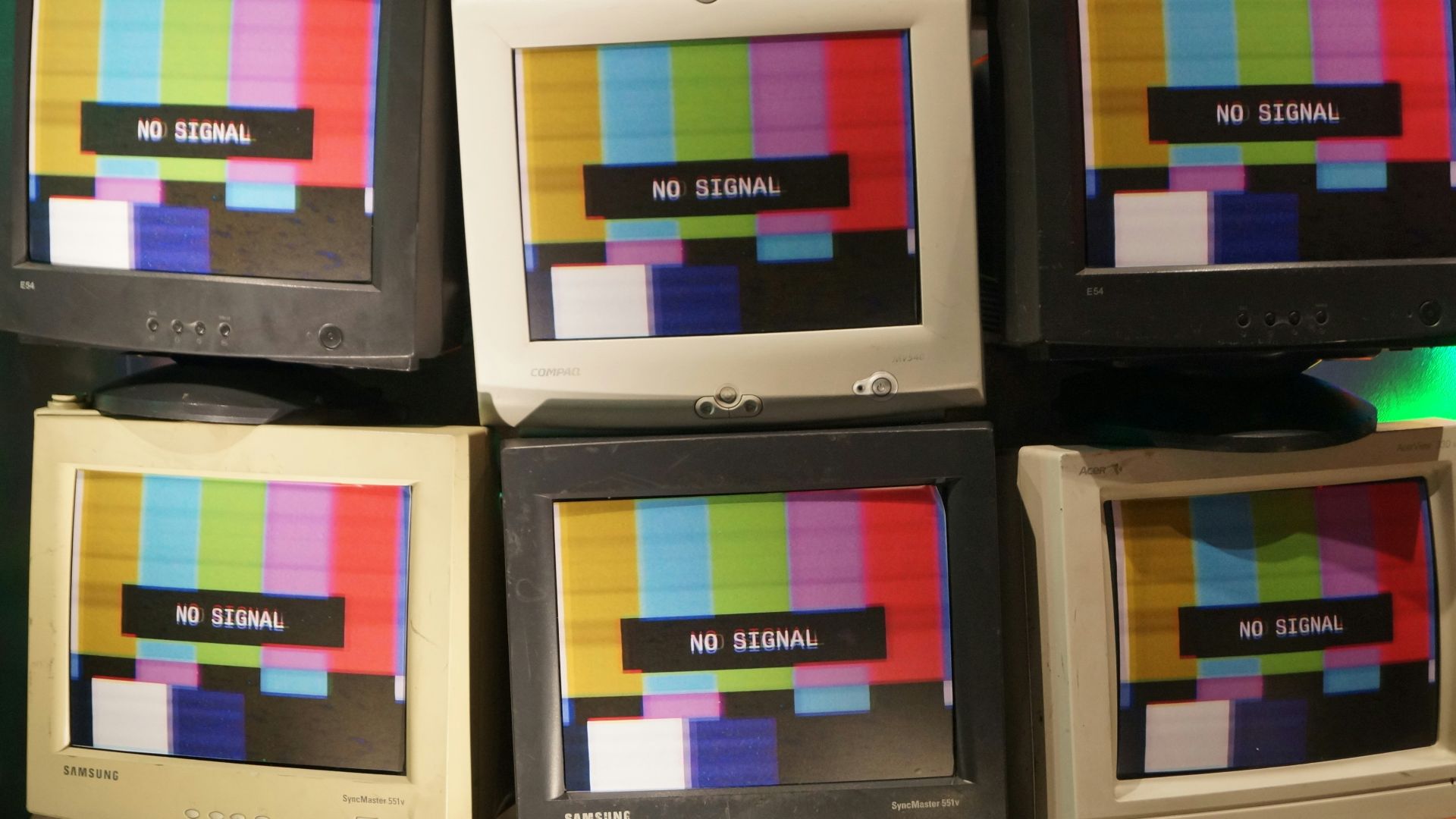 assorted CRT monitor