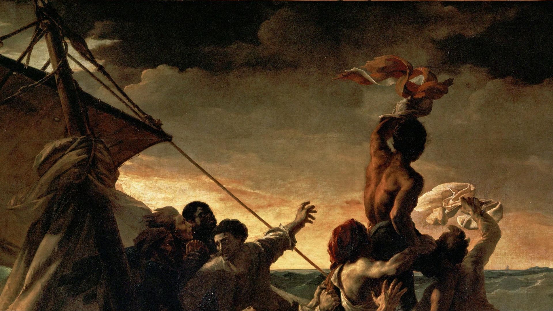 File:Detail sky JEAN LOUIS THÉODORE GÉRICAULT - La Balsa de la Medusa (Museo del Louvre, 1818-19) (cropped).jpg