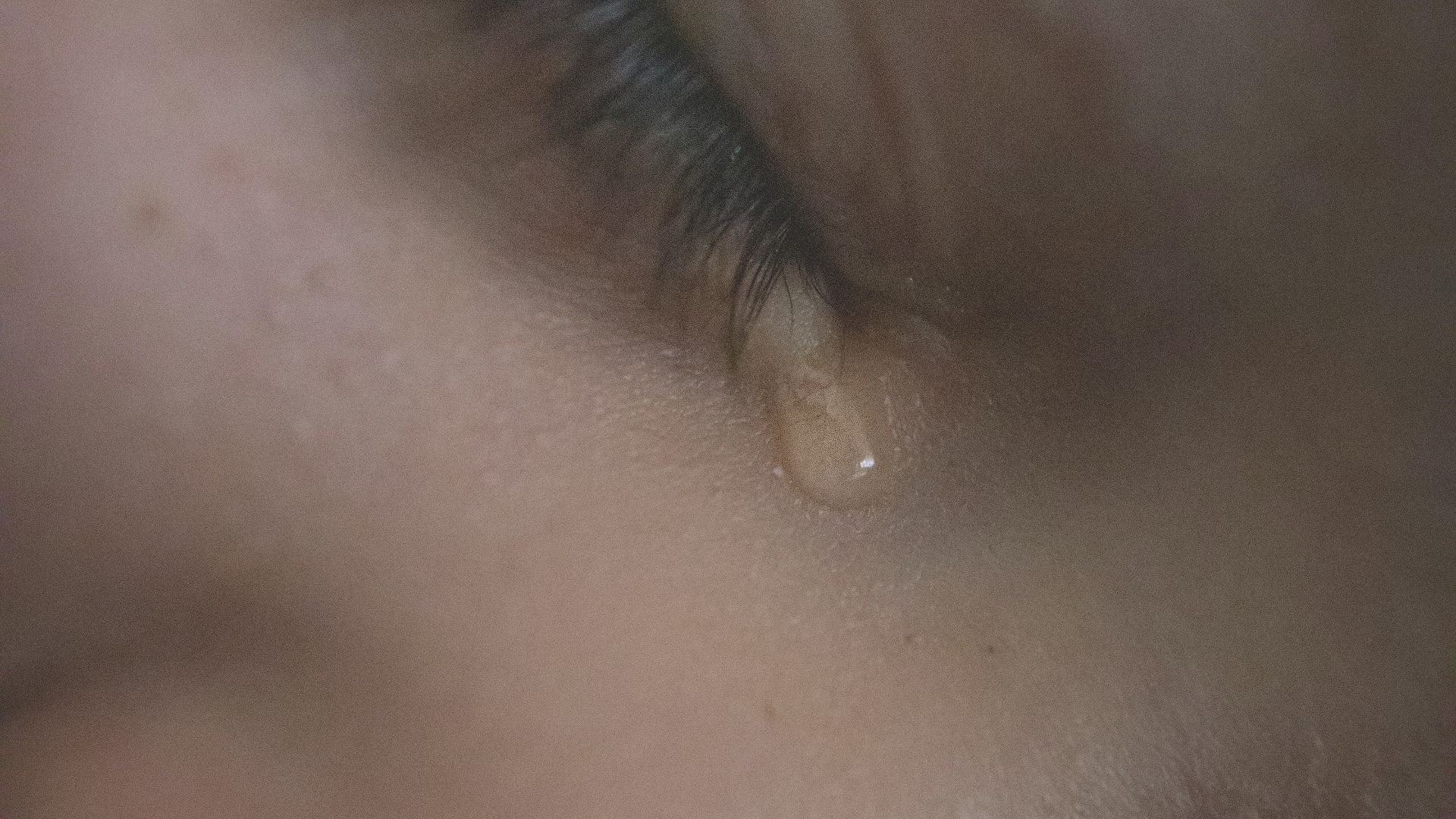 persons face in close up