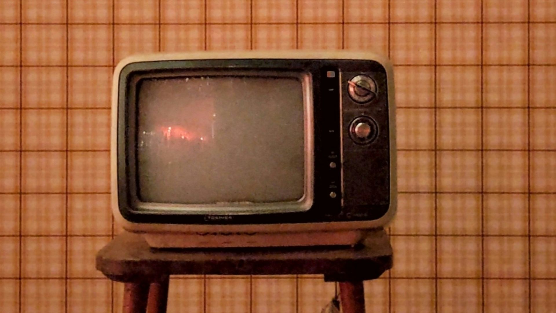 turned off black television