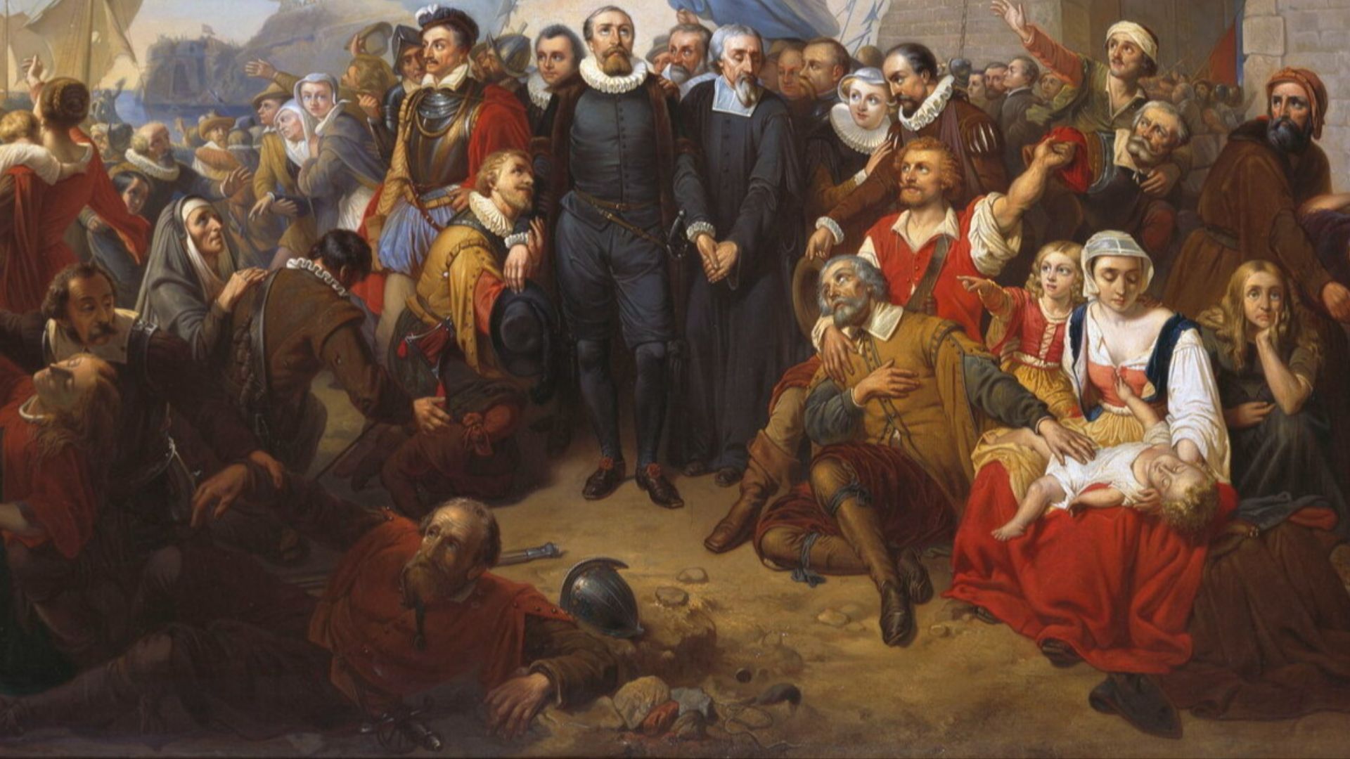 File:De aankomst der Geuzen met Boisot op de Vliet te Leiden.jpg