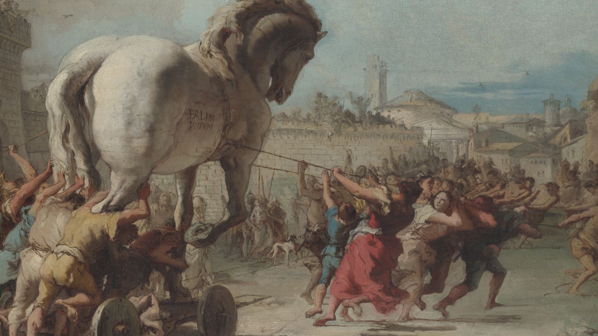 File:Giovanni Domenico Tiepolo - The Procession of the Trojan Horse in Troy - WGA22382.jpg