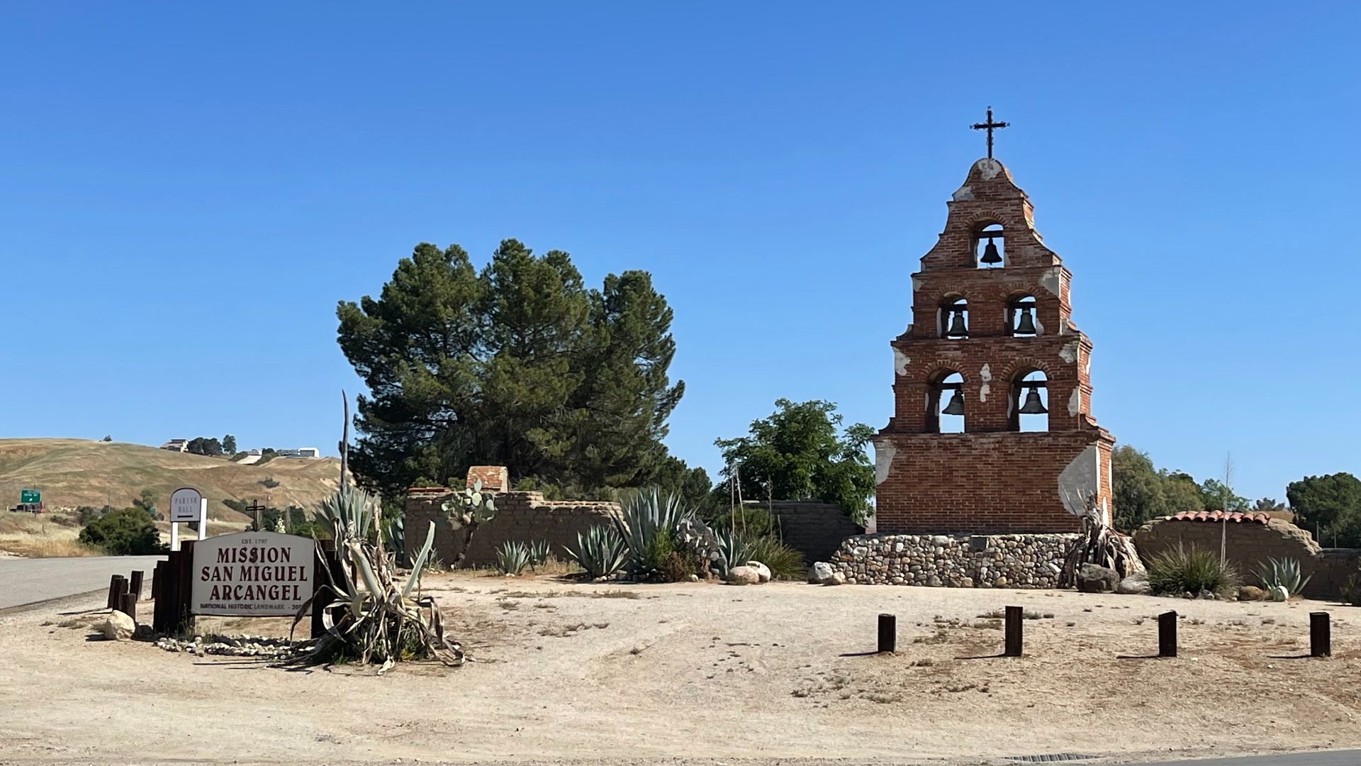 File:Bell tower at Mission San Miguel Arcángel - 2021-05-12 - Sarah Stierch 01.jpg