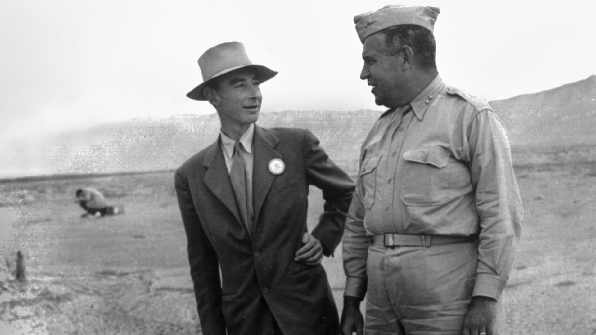 File:Trinity Test - Oppenheimer and Groves at Ground Zero 002.jpg