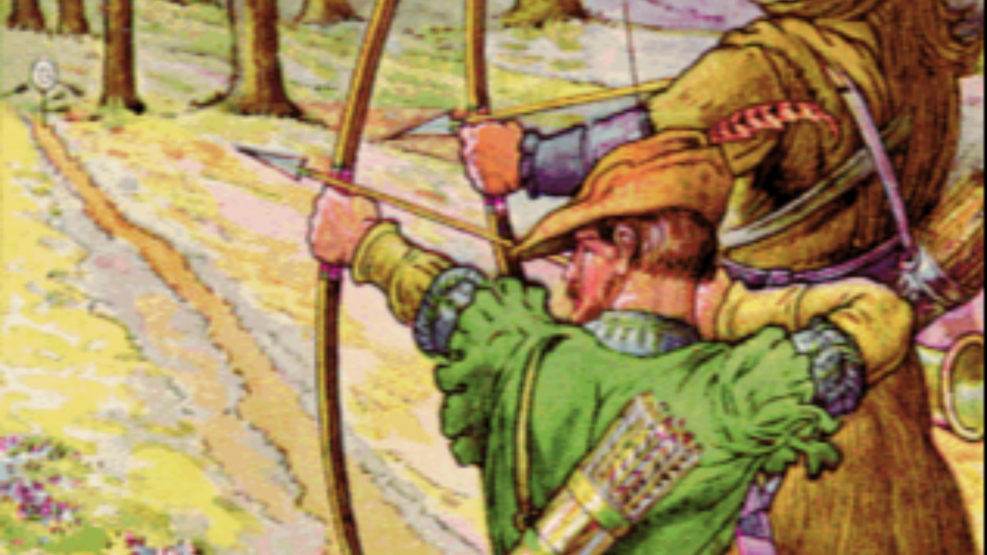 File:Robin shoots with sir Guy by Louis Rhead 1912.png
