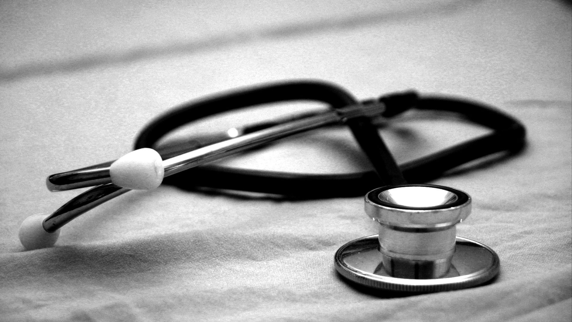 black and gray stethoscope