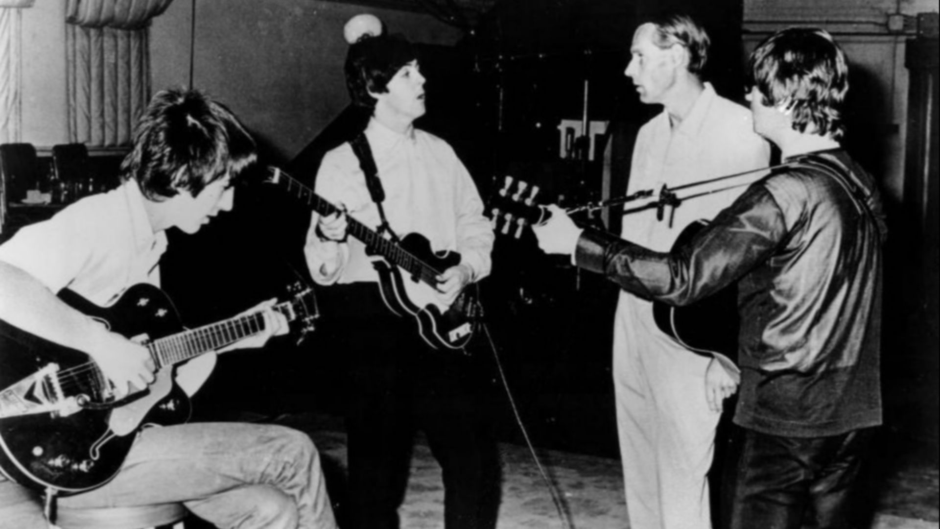 File:Beatles and George Martin in studio 1966.JPG