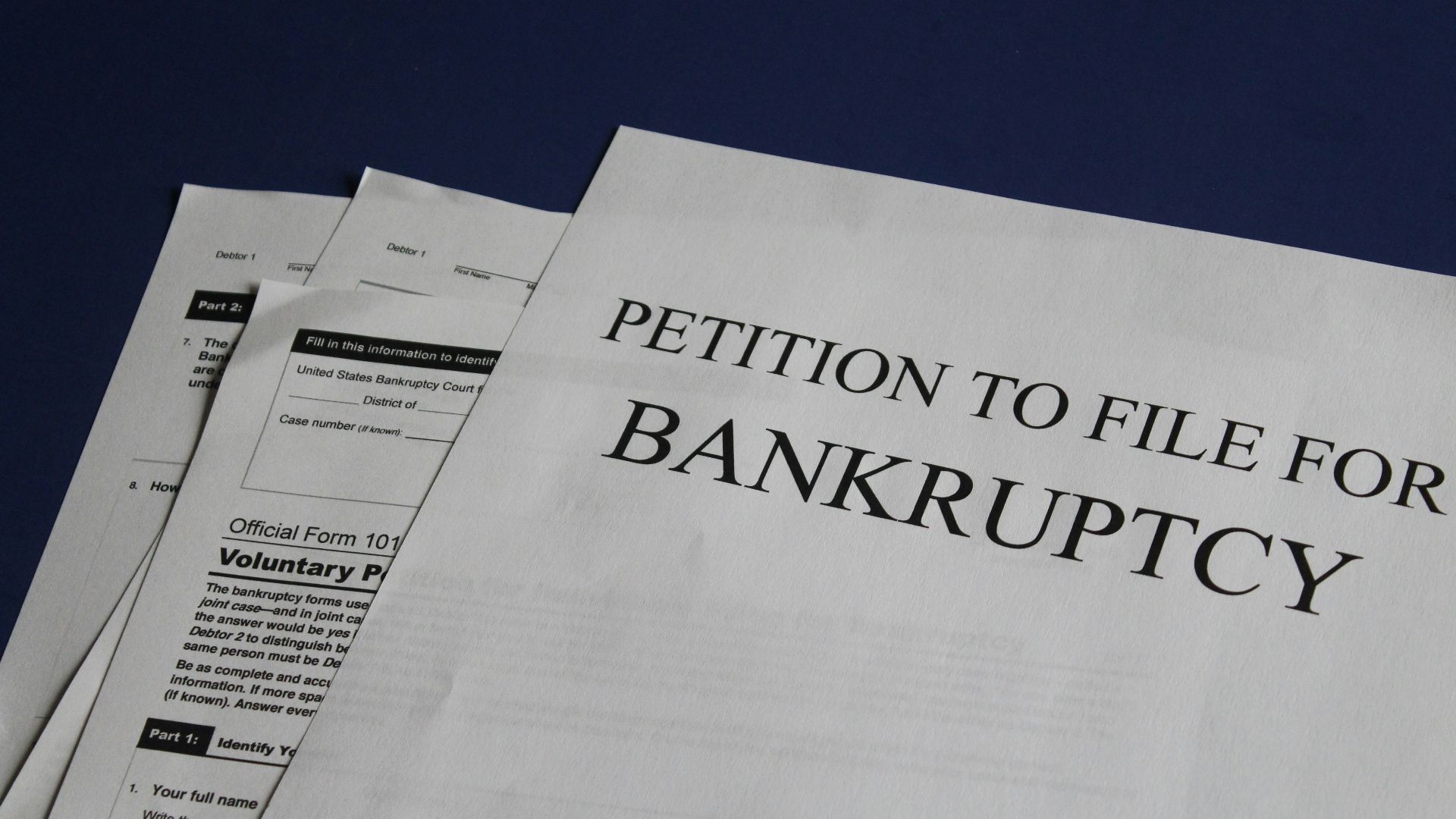Petition to File For Bankruptcy