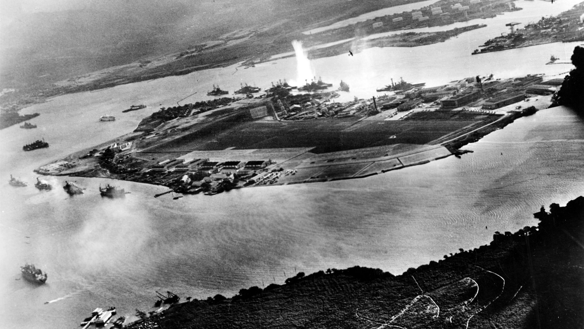 File:Attack on Pearl Harbor Japanese planes view.jpg