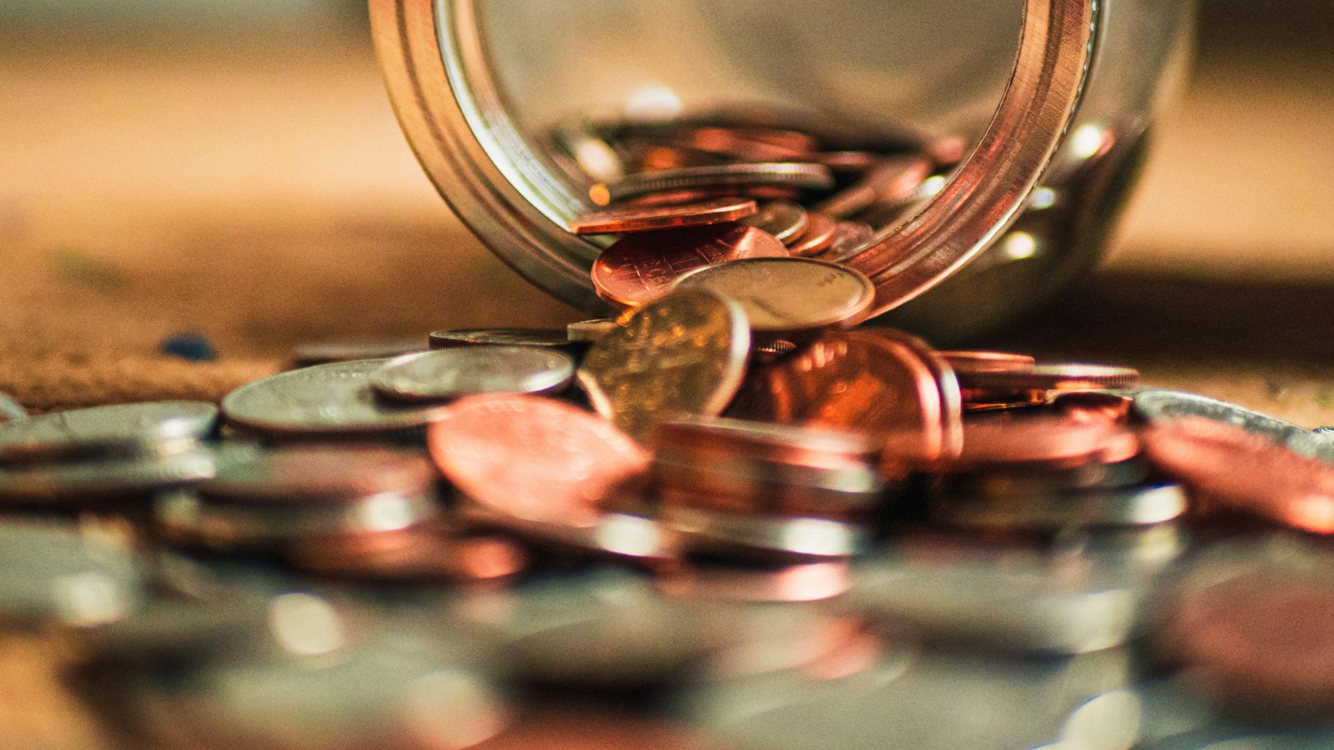 close-up photo of assorted coins