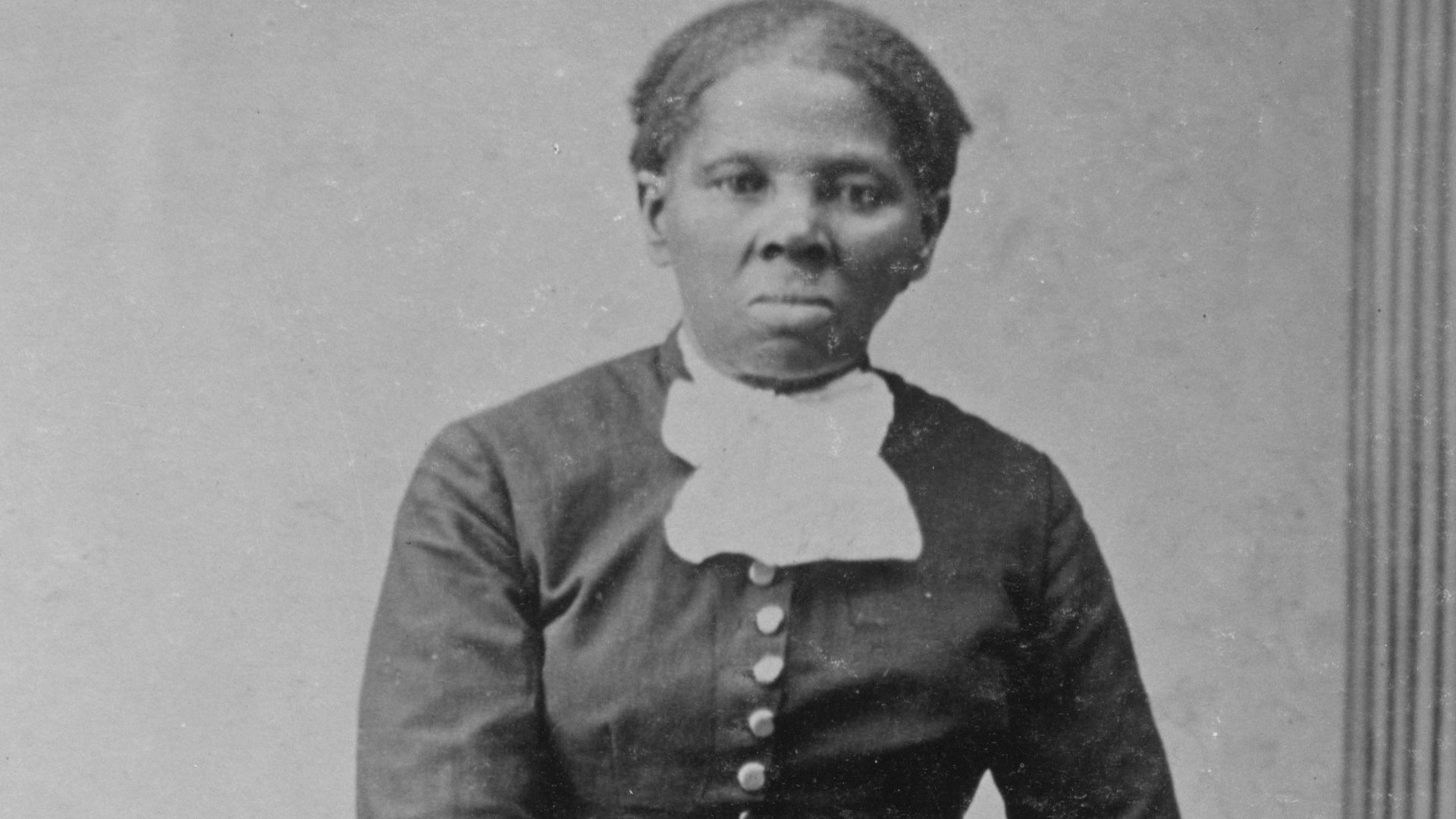 Portrait of Harriet Tubman.