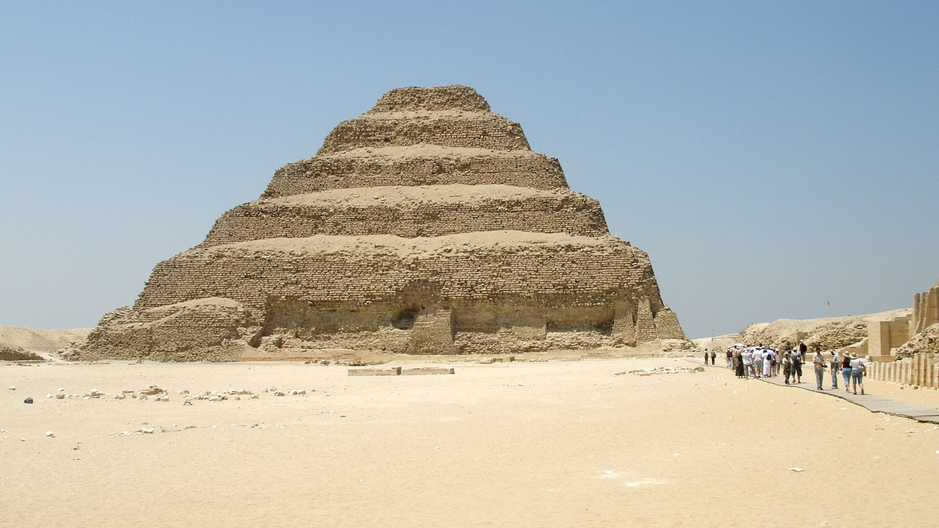 File:Saqqara, Pyramid of Djoser, Ancient Egypt.jpg