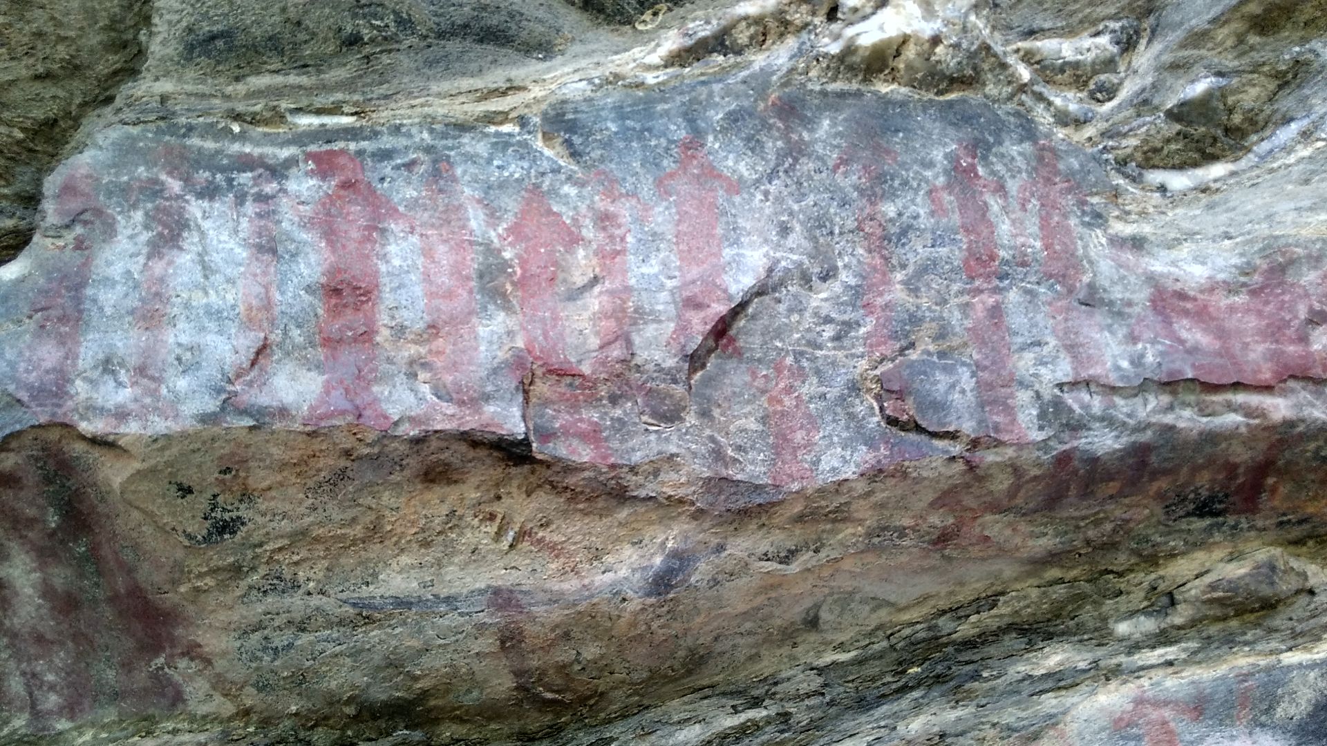 File:Ancient Cave Paintings at Lakhudiyar, Almora District, Uttarakhand India - 1.jpeg