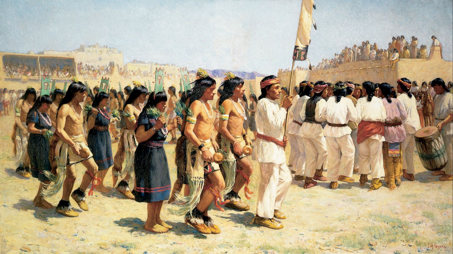 File:Joseph Henry Sharp - The Harvest Dance - Google Art Project.jpg