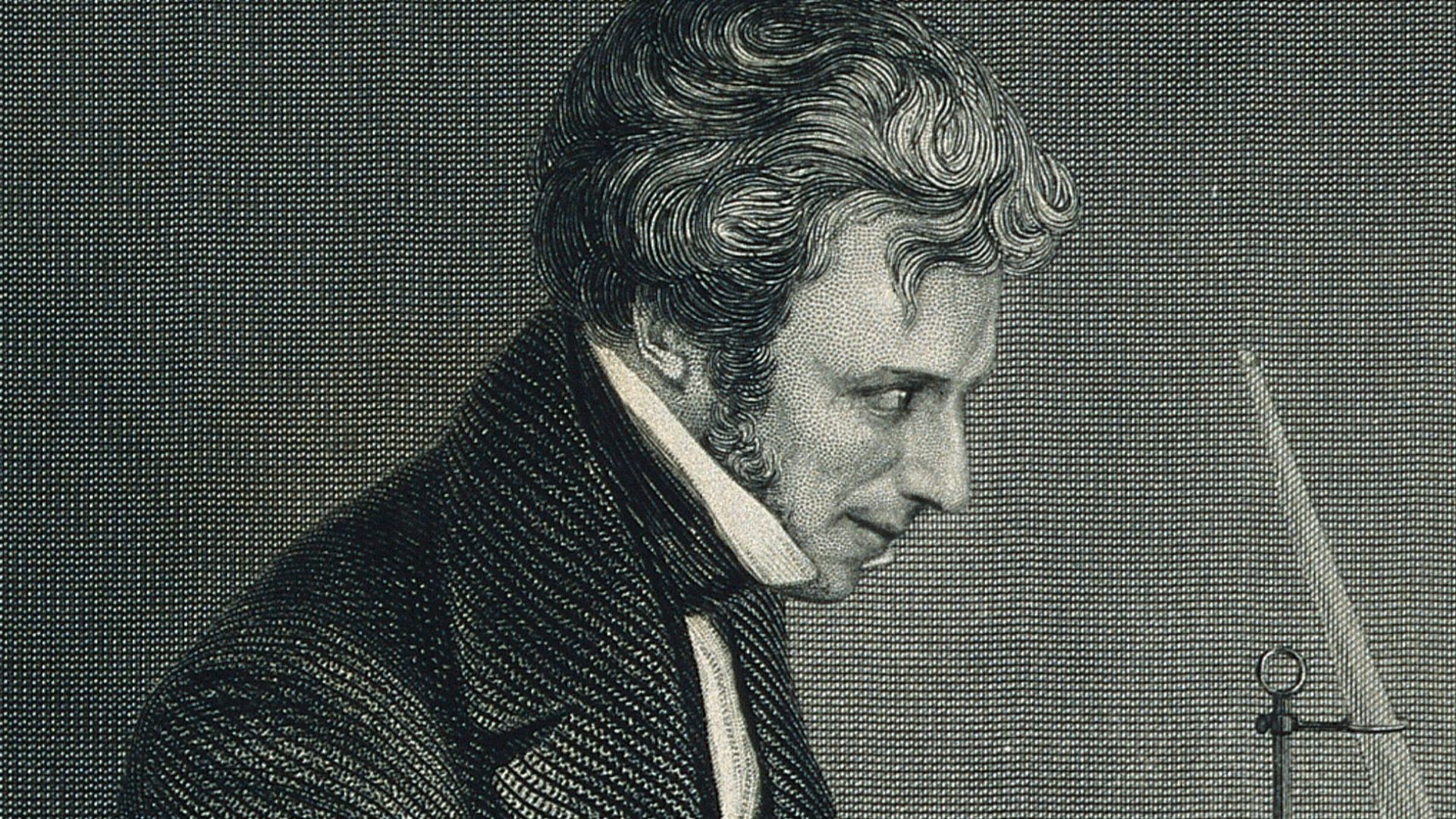 File:Michael Faraday. Line engraving by J. Cook after H. Anelay. Wellcome V0001856.jpg