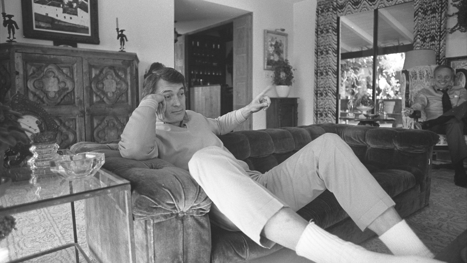 File:Actor Rock Hudson lounging on couch at his home in Los Angeles, Calif., 1974.jpg