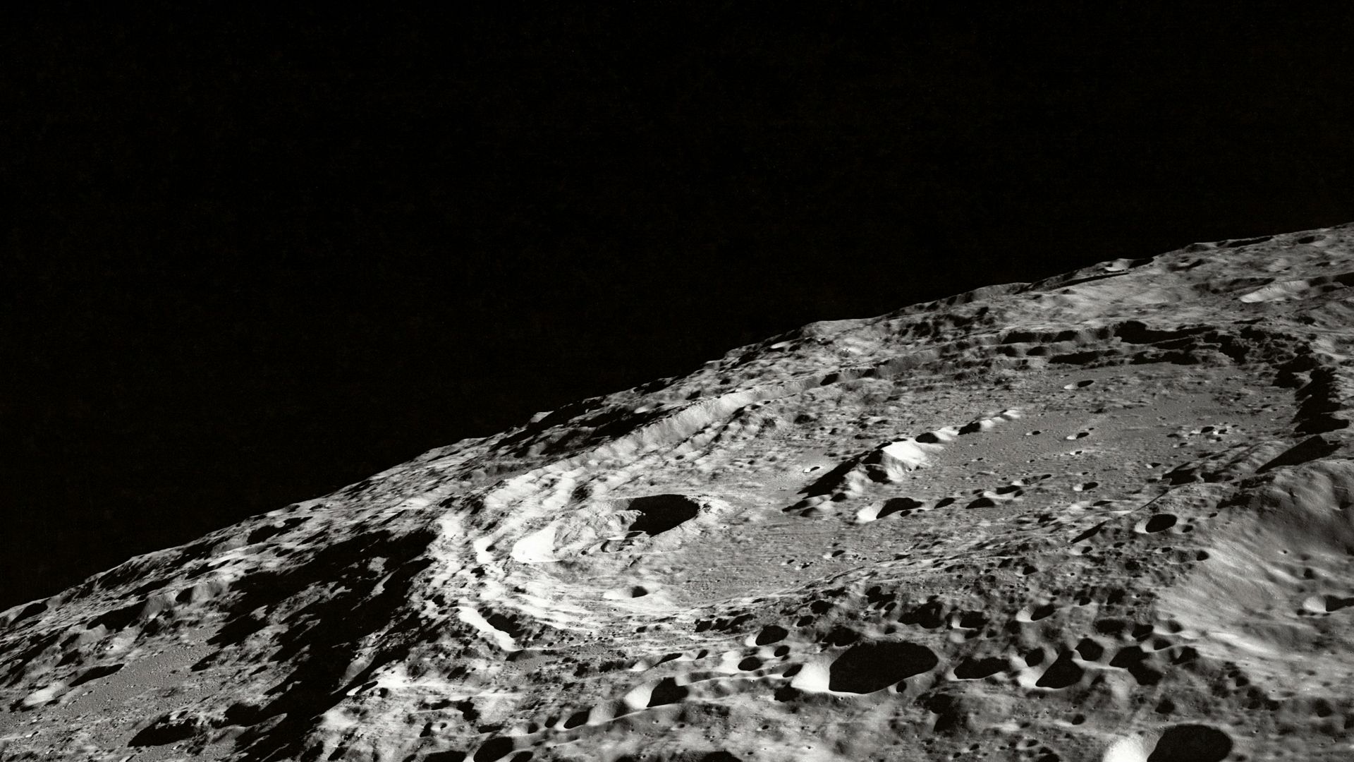 photo of moon surface