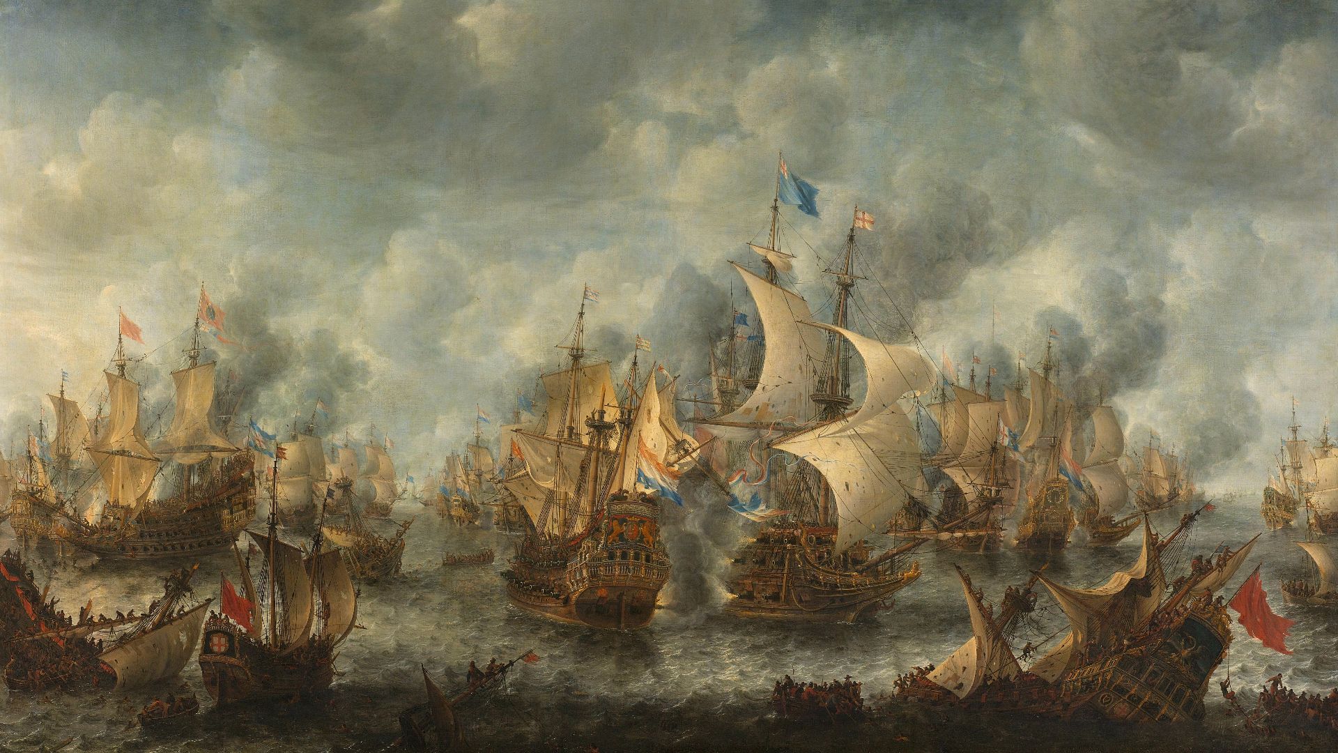 File:Battle of Scheveningen (Slag bij Ter Heijde)(Jan Abrahamsz. Beerstraten).jpg