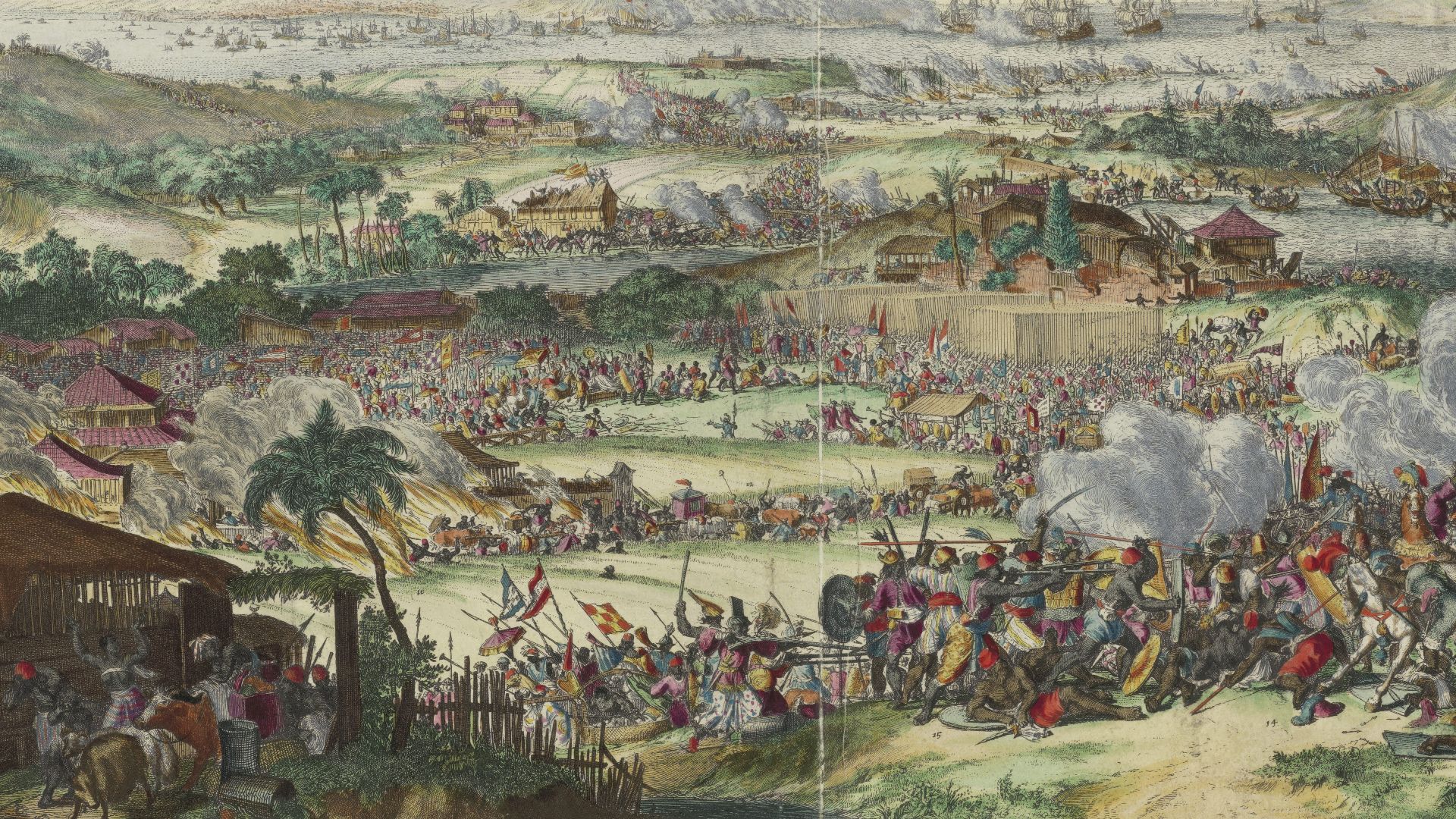 File:AMH-6157-NA The conquest of Macassar by Speelman from 1666 to 1669.jpg