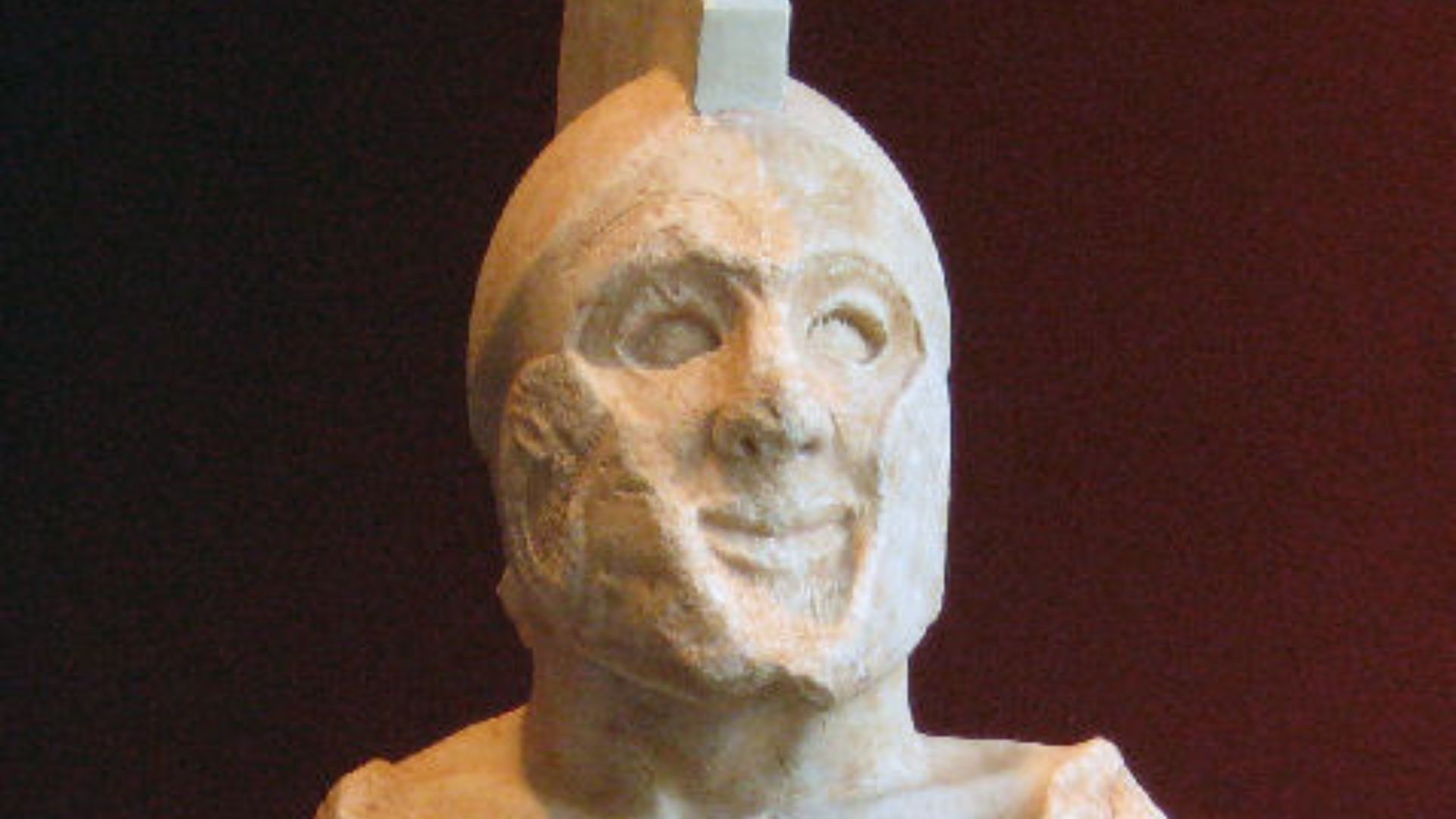 File:Sparta, Temple of Athena Chalkioikos, Statue of a Spartan hoplite (possibly Leonidas).jpg