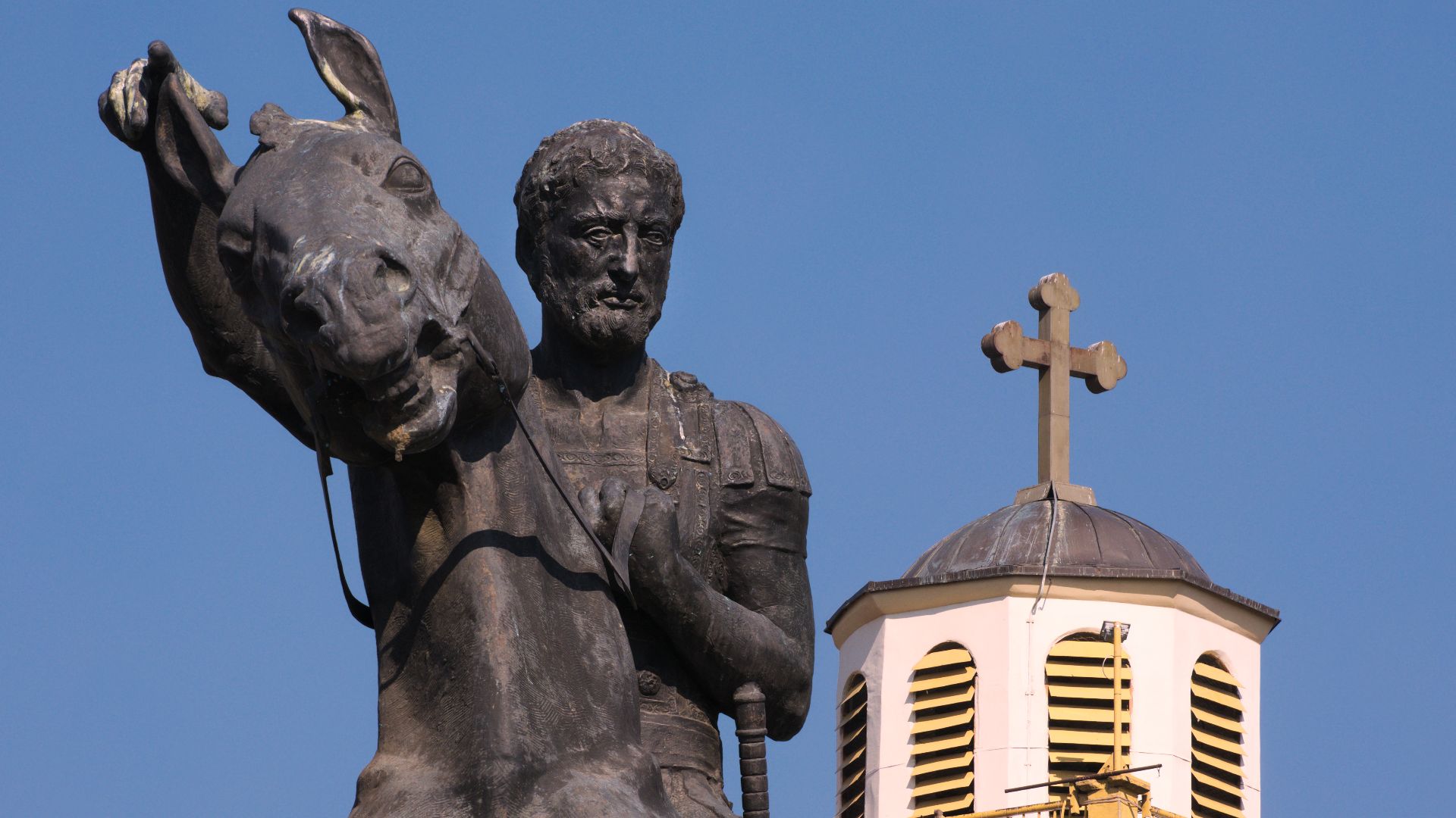 File:Close-up of Philip II of Macedon with Clock tower in background.jpg