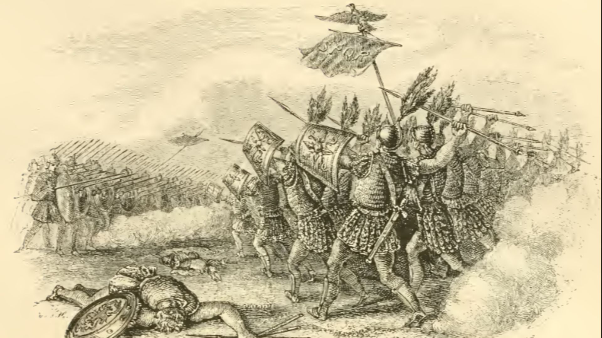 File:The battle roll- an encyclopedia containing descriptions of the most famous and memorable land battles and sieges in all ages (1858) - Battle of Cynocephale.png