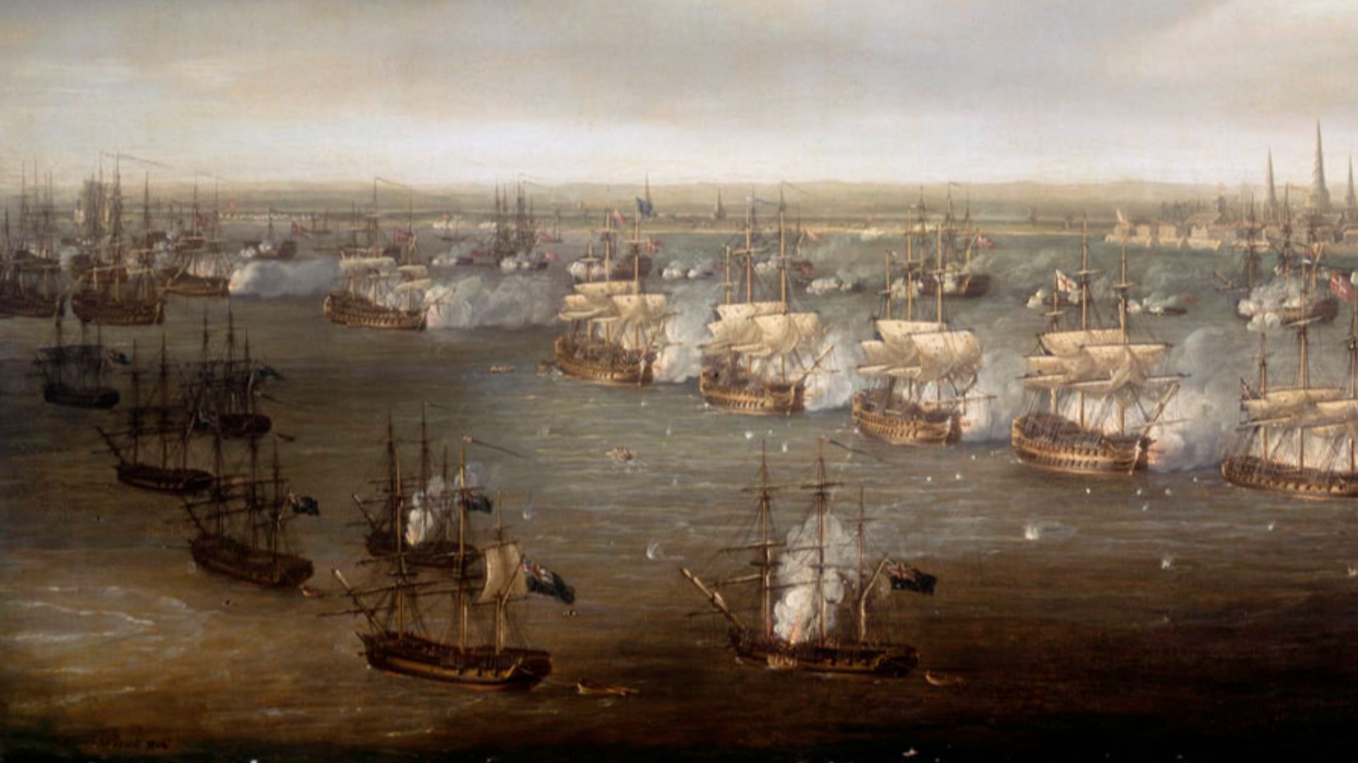 File:Nicholas Pocock - The Battle of Copenhagen, 2 April 1801.jpg