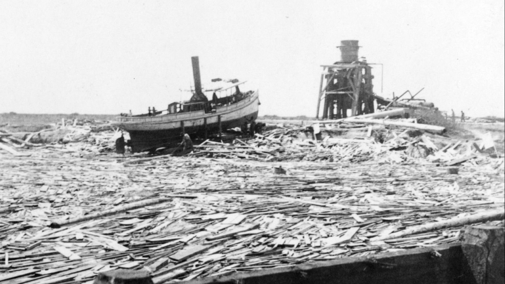 File:Floating wreckage, Galveston hurricane, 1900.jpg