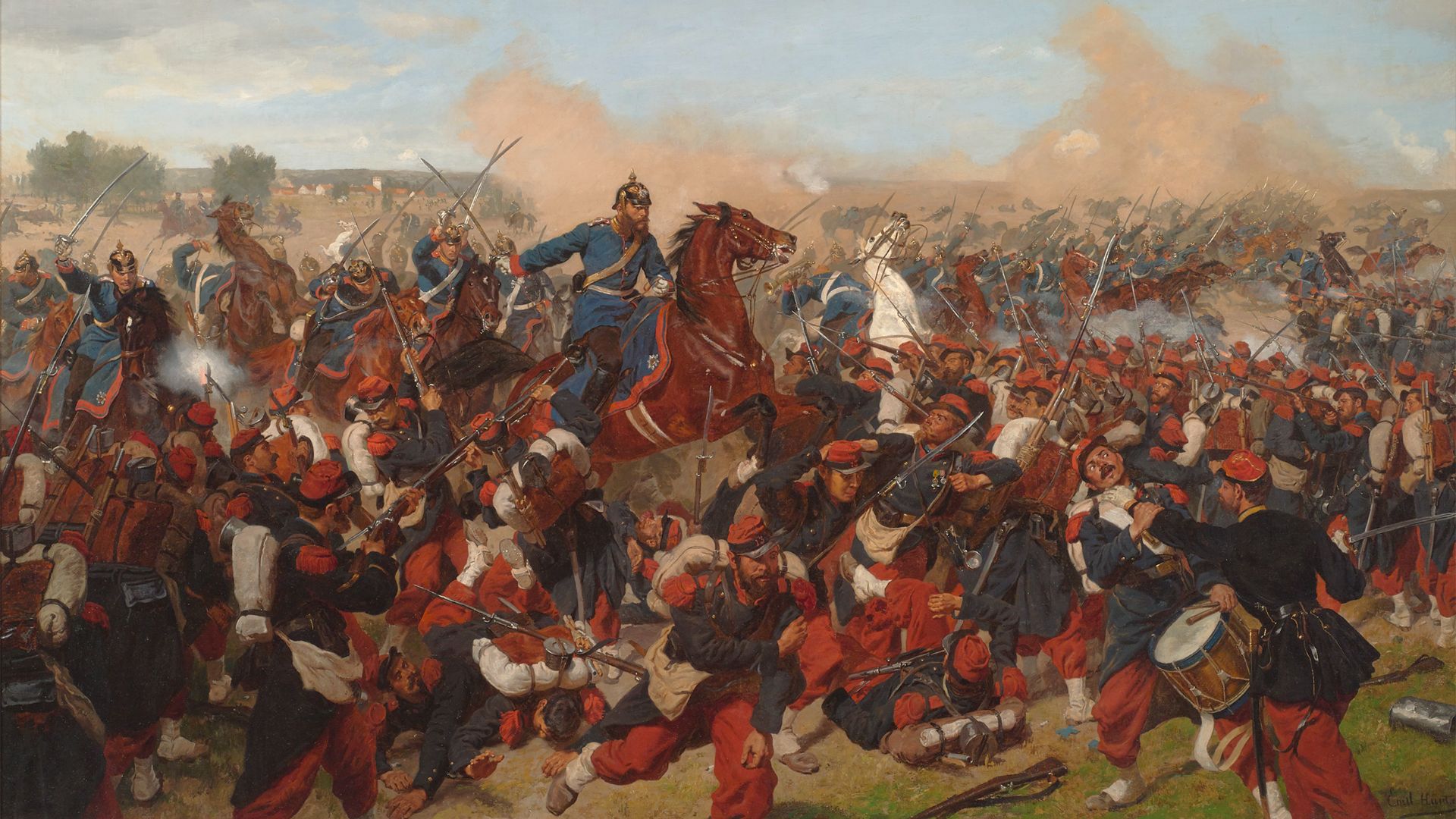 File:Battle of Mars-La-Tour, August 16,1870 by Emil Hünten.jpg