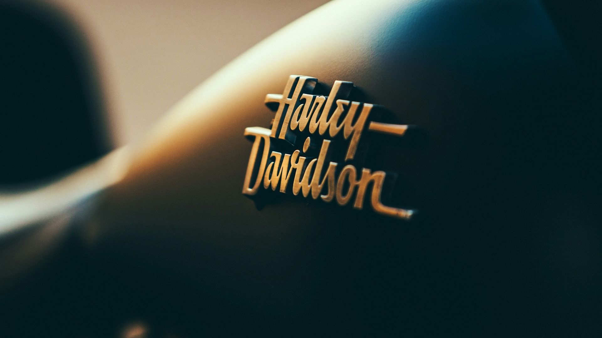 black Harley-Davidson motorcycle fuel tank