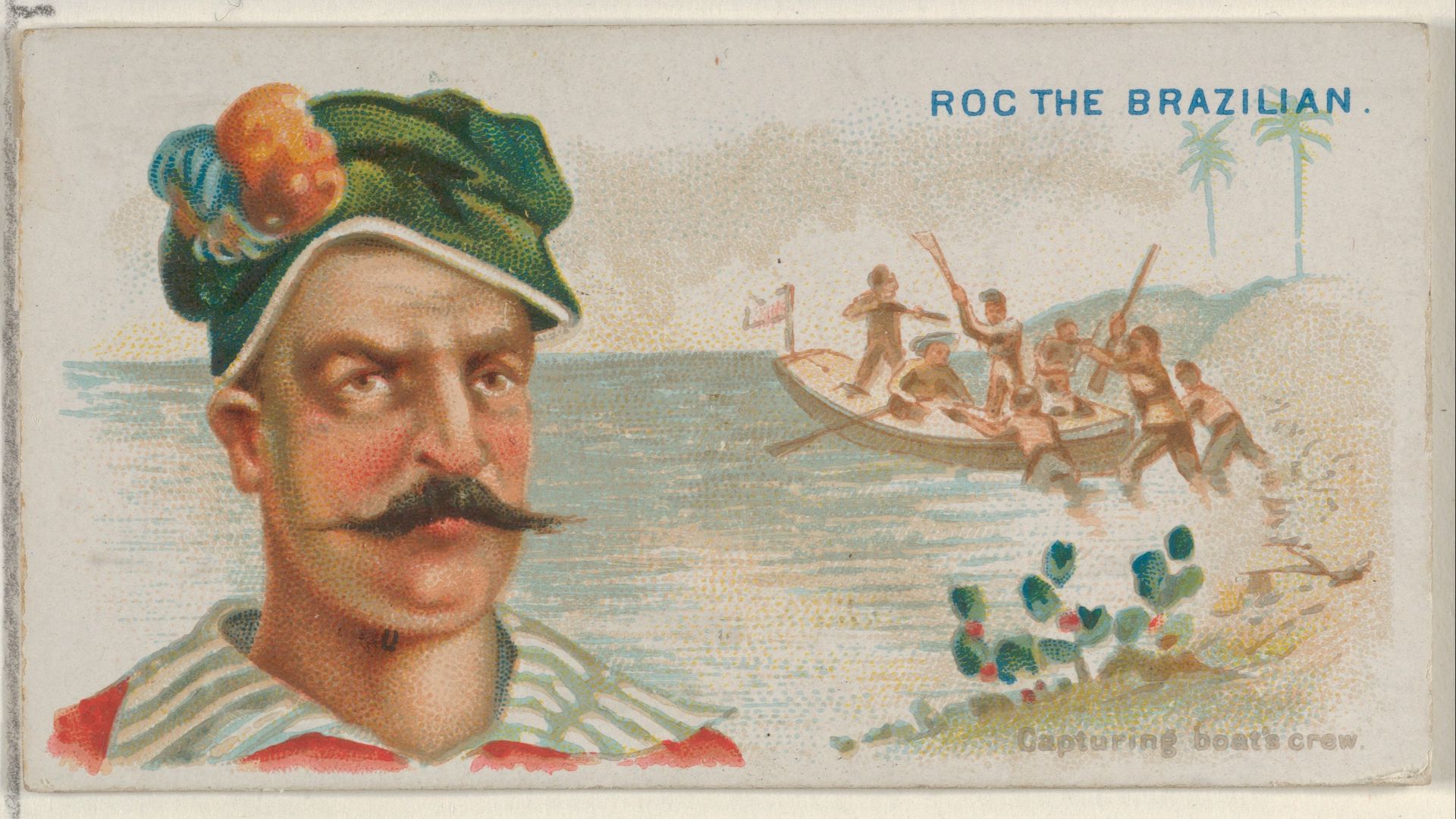 File:Roc the Brazilian, Capturing Boat's Crew, from the Pirates of the Spanish Main series (N19) for Allen & Ginter Cigarettes MET DP835018.jpg