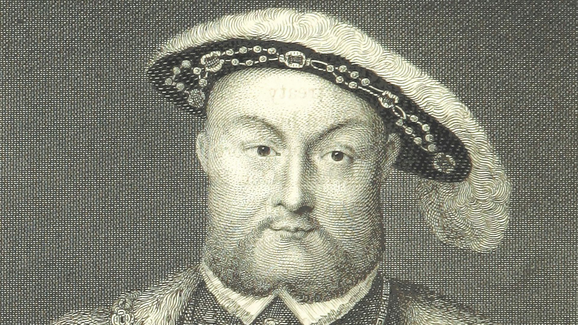 man in black and white hat