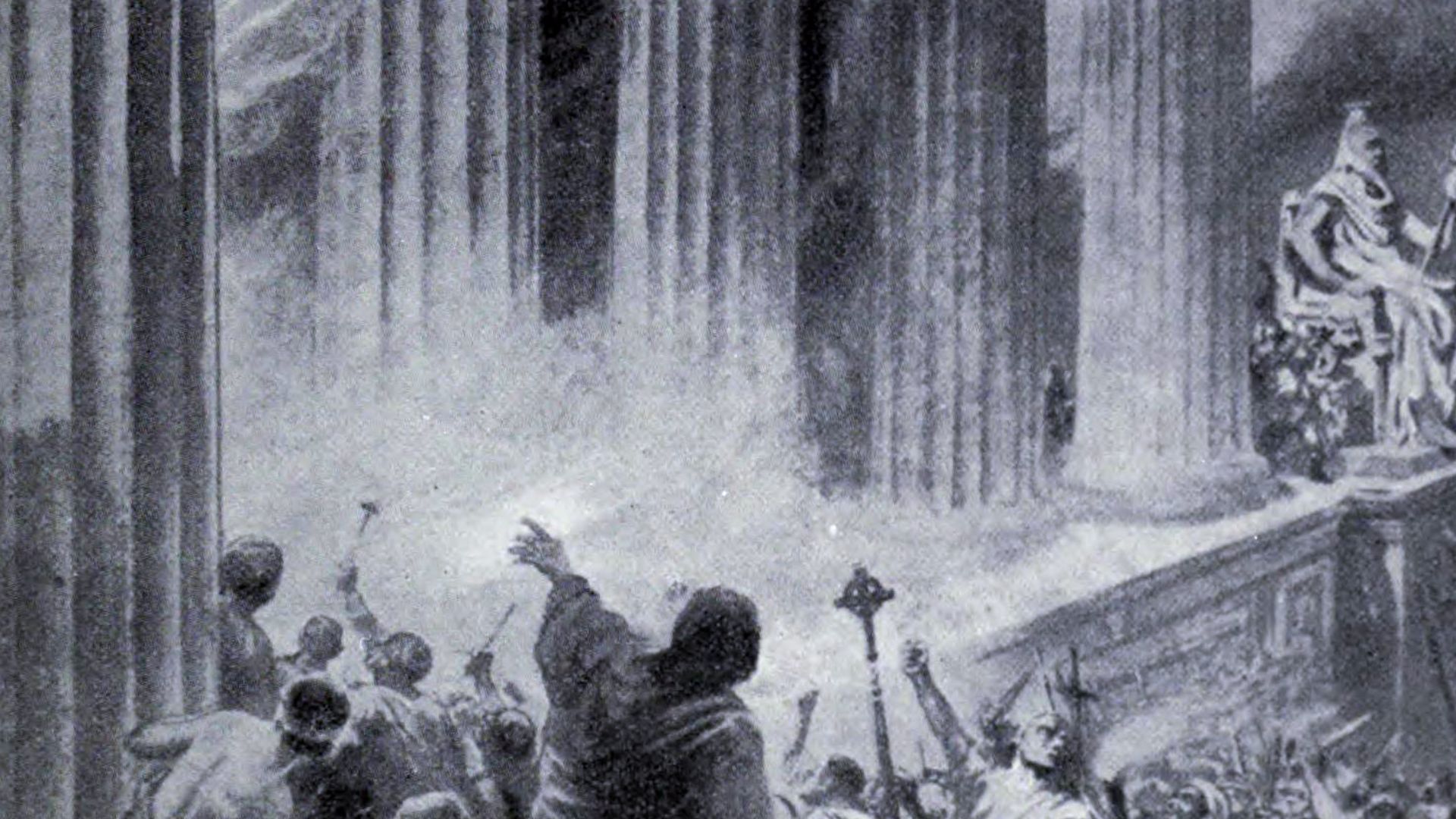 File:The Burning of the Library at Alexandria in 391 AD.jpg