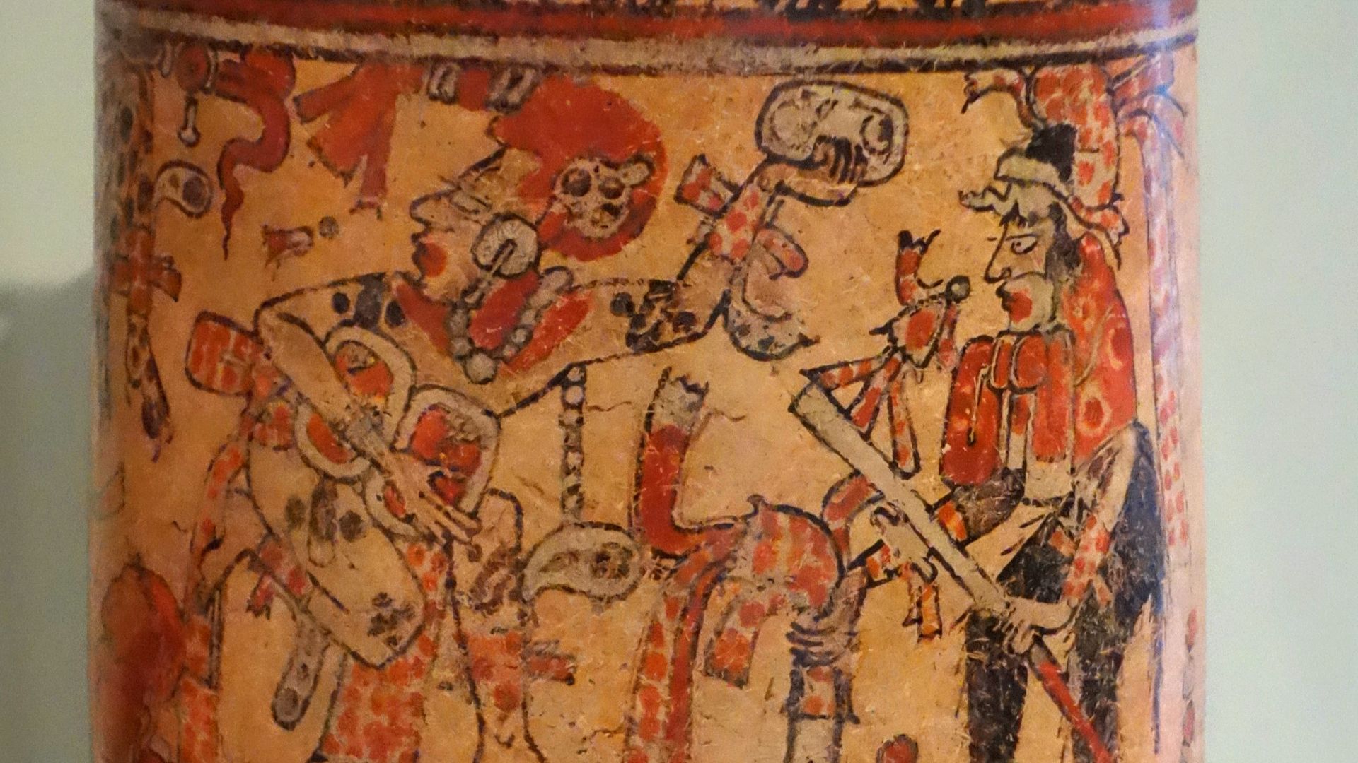 File:Vessel depicting gods in the court of Xibalba, the underworld, Maya, Late Classic Period, 600-900 AD, ceramic - Royal Ontario Museum - DSC04491.JPG