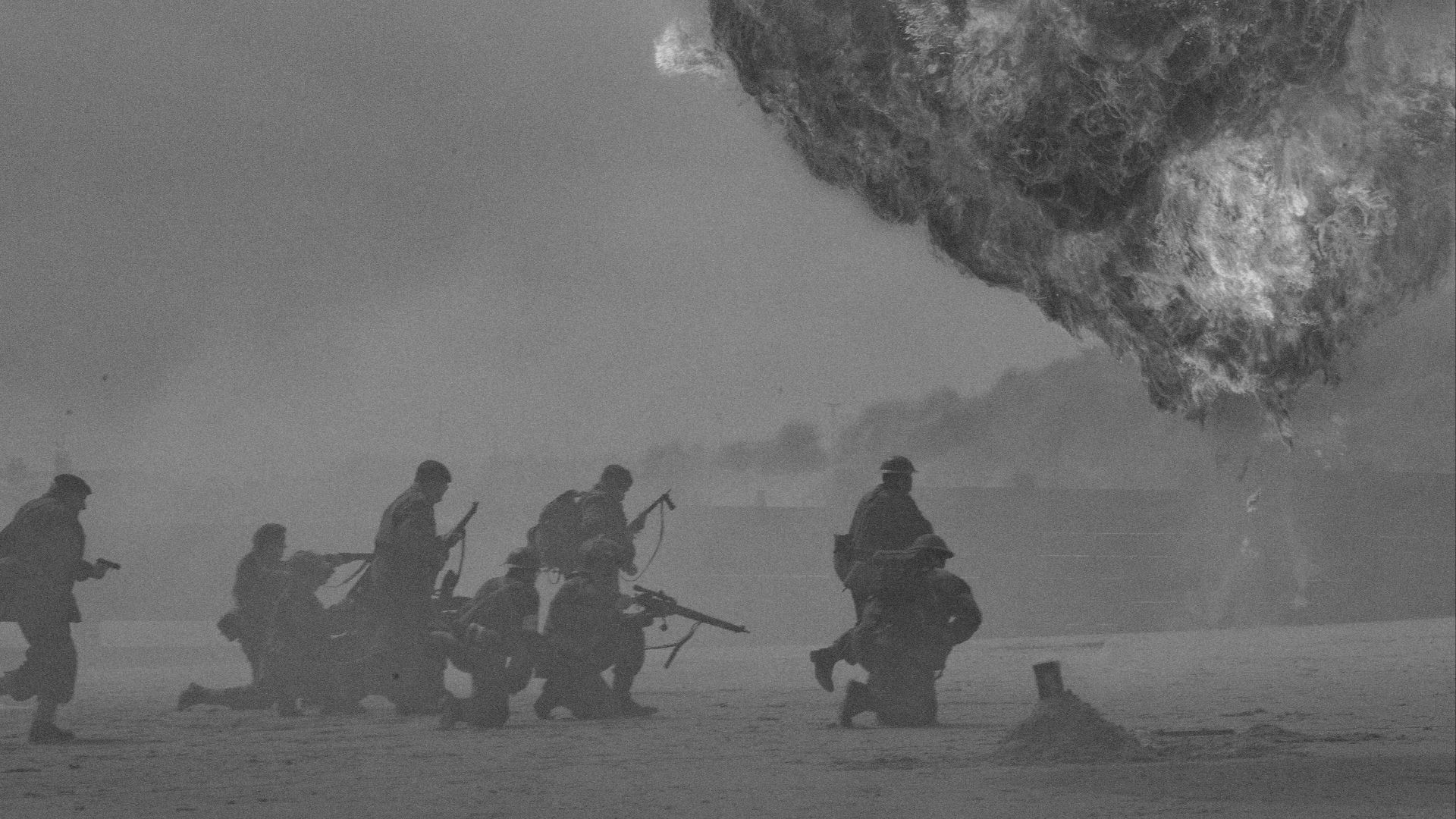 silhouette of soldiers