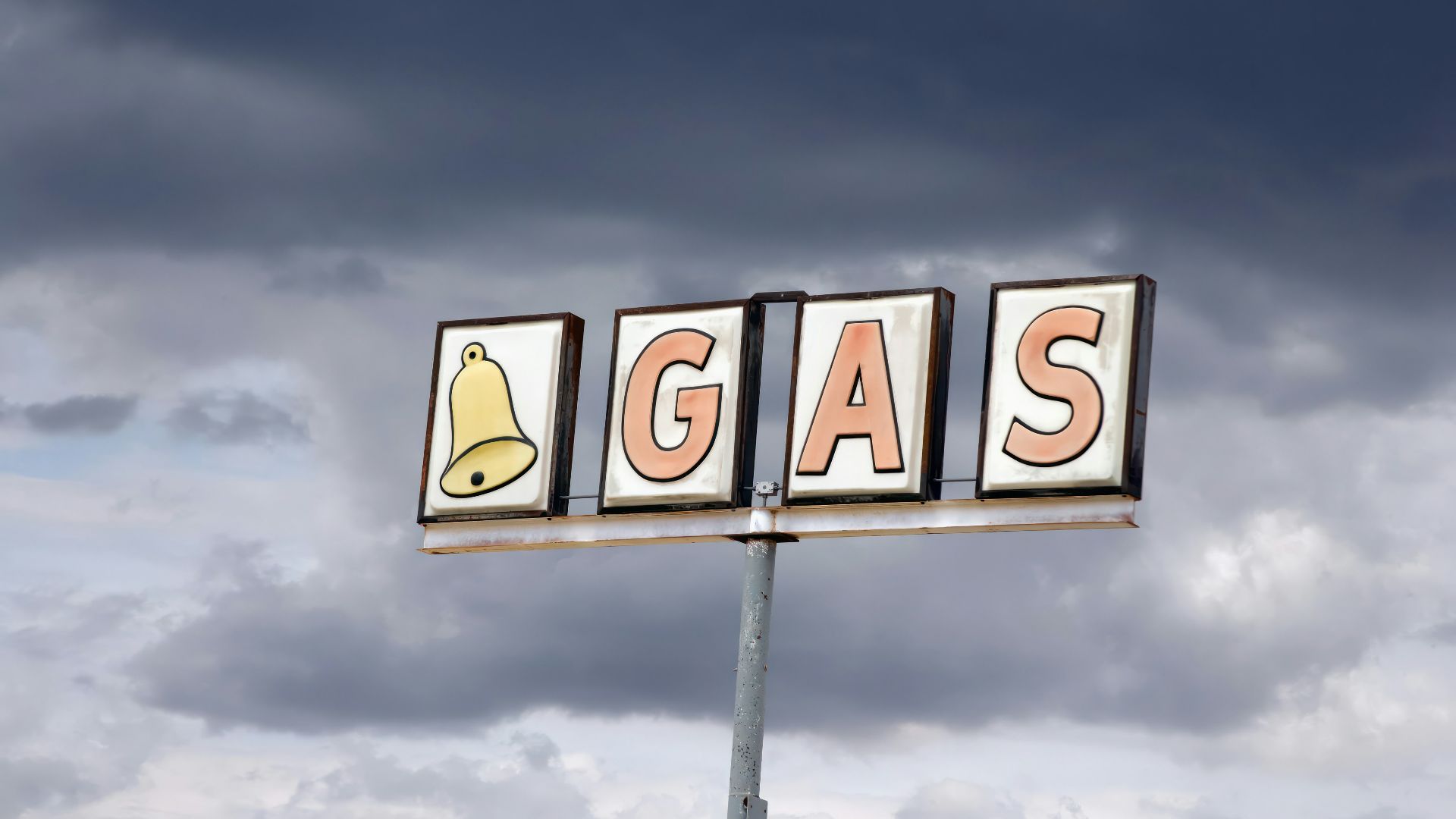 Gas sign in rural Arizona
