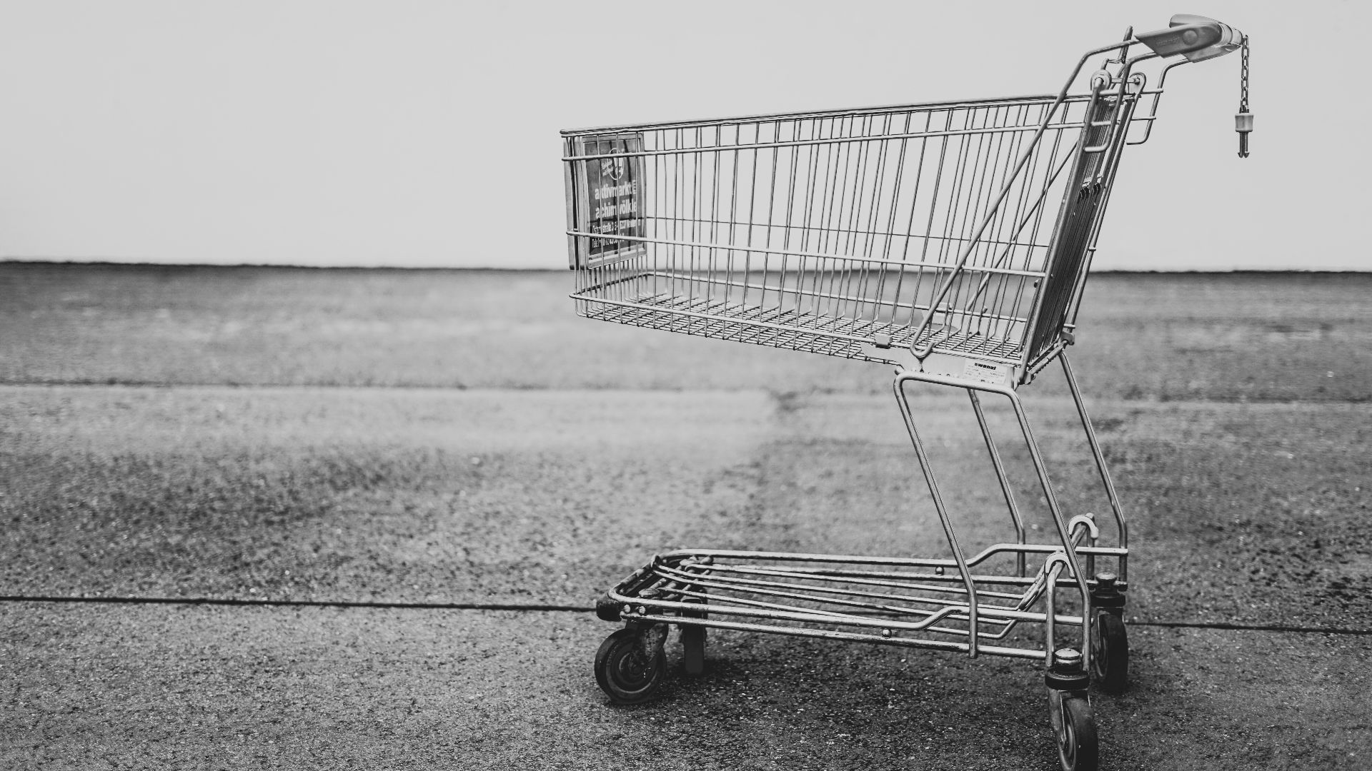 grey shopping cart