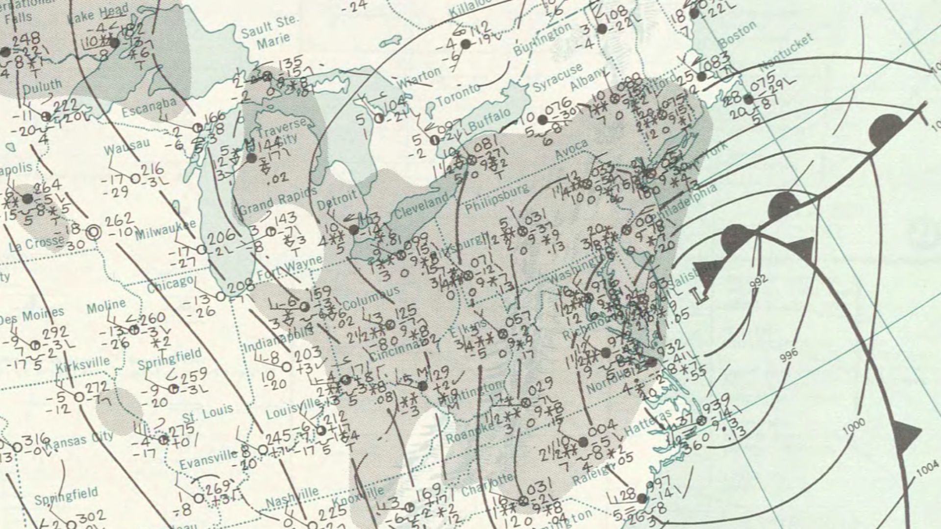 File:North American blizzard weather map, January 30, 1966.jpg