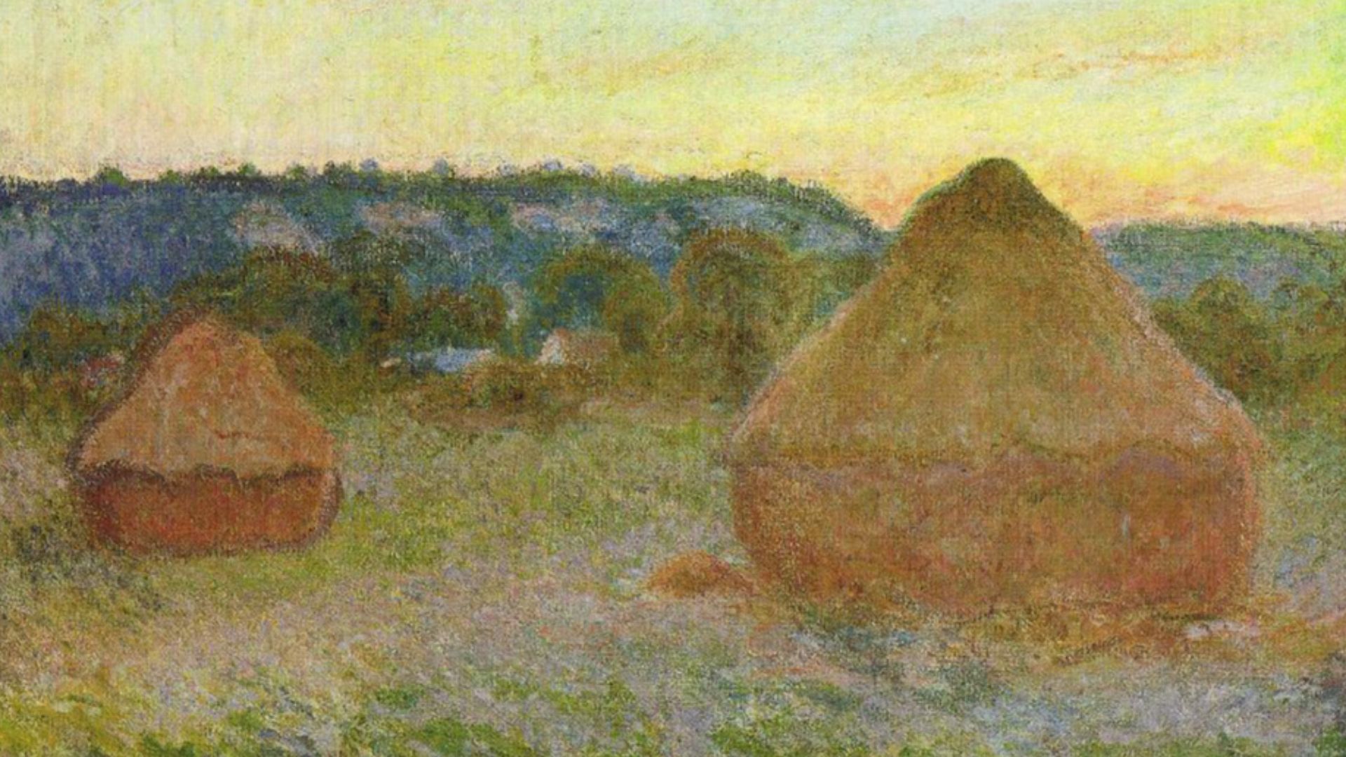 File:1270 Wheatstacks, 1890-91, 65.8 x 101 cm, 25 7-8 x 39 3-4 in, The Art Institute of Chicago.jpg