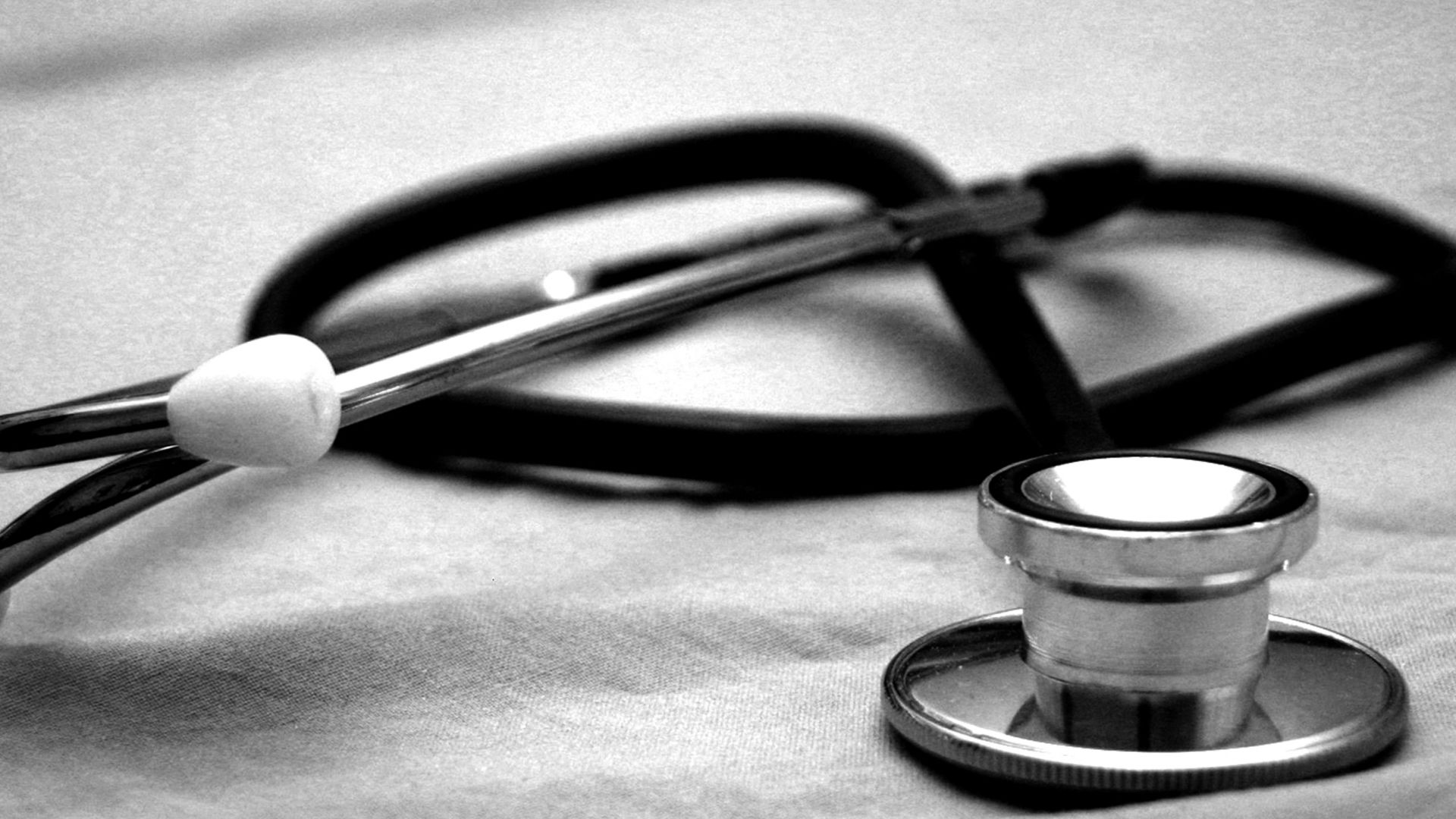 black and gray stethoscope