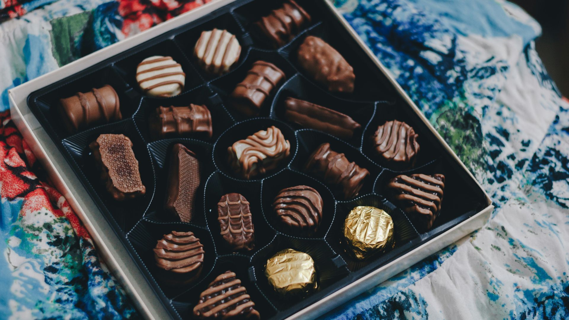 tray of chocolates