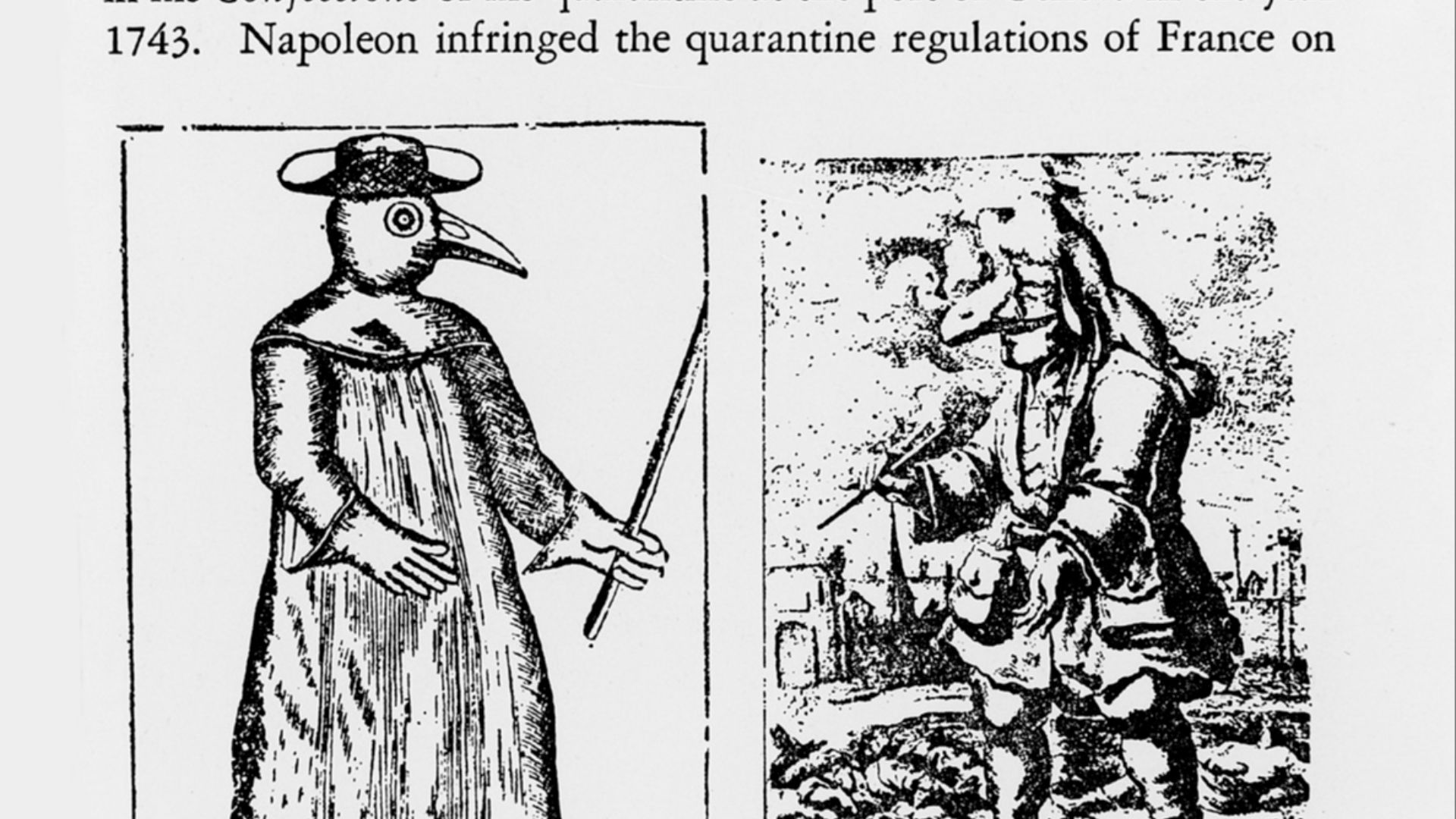 File:Plague of Marseilles; costumes for plague doctors. Wellcome M0001928.jpg