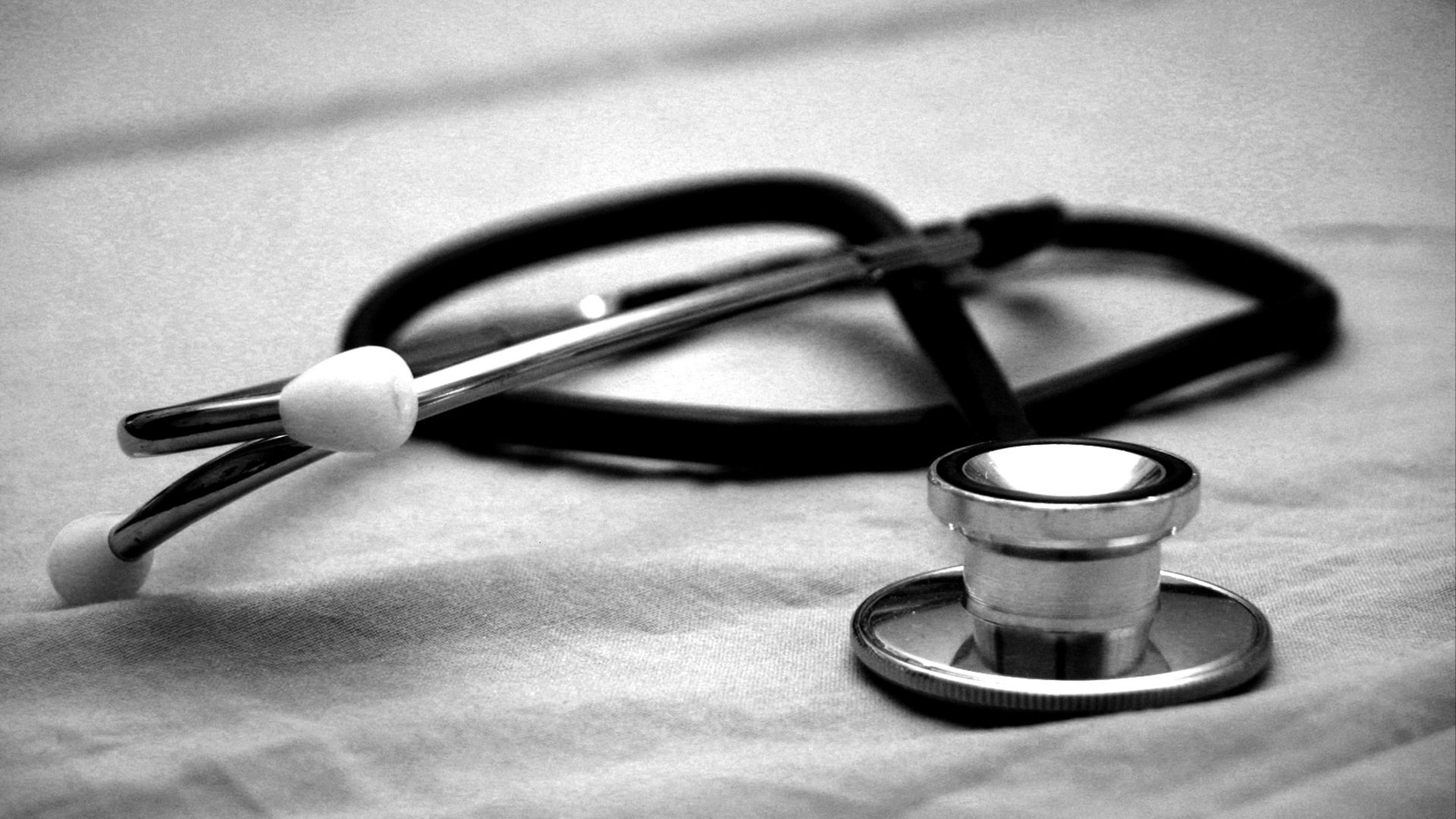 black and gray stethoscope