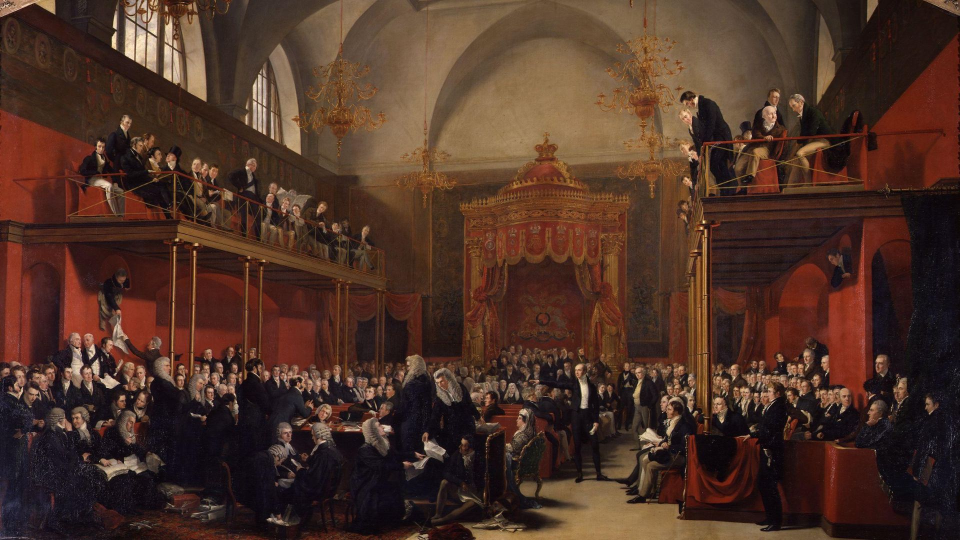 File:The Trial of Queen Caroline 1820 by Sir George Hayter.jpg