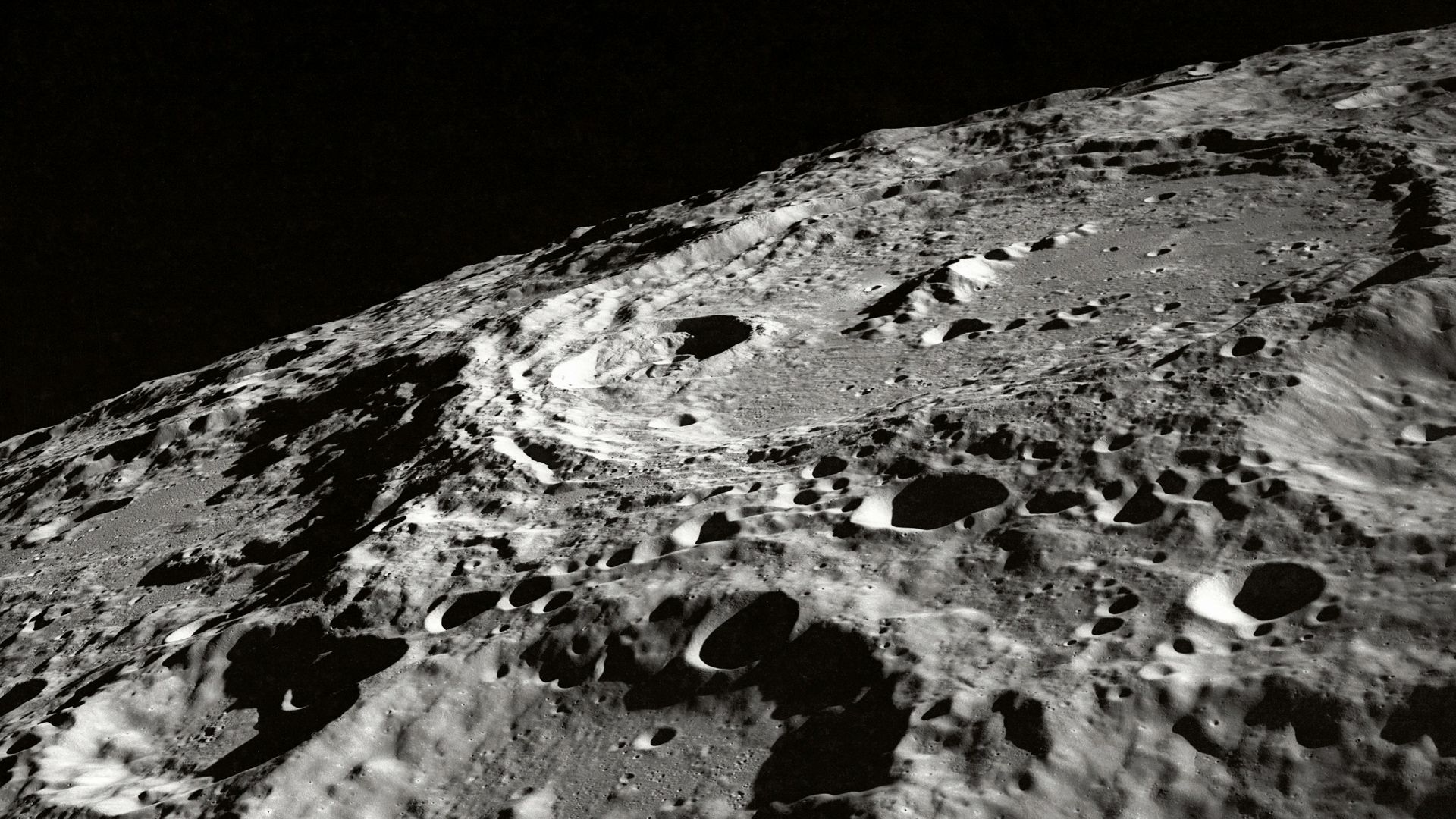 photo of moon surface