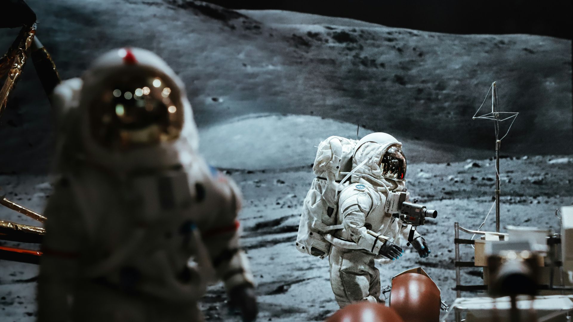 a few people in space suits