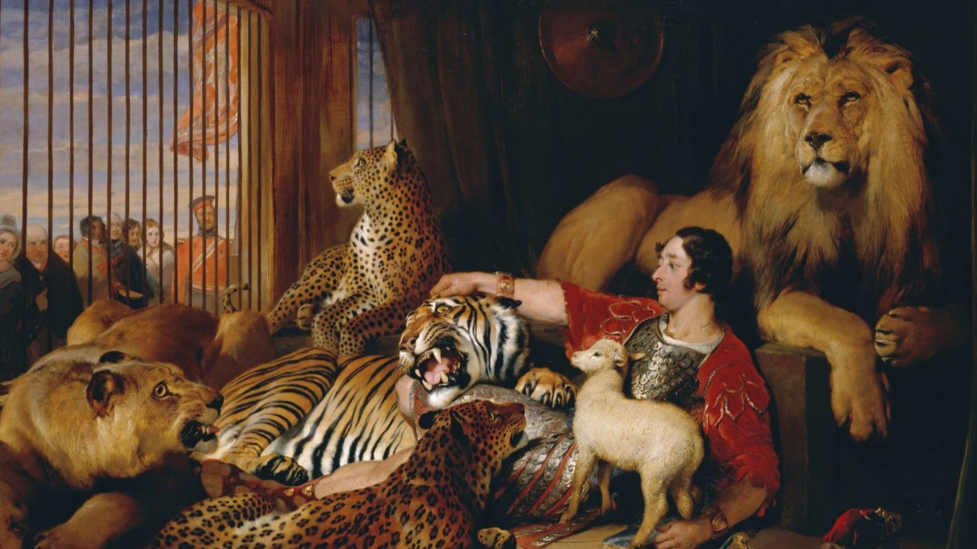 File:Sir Edwin Landseer (1803-73) - Isaac van Amburgh and his Animals - RCIN 406346 - Royal Collection.jpg