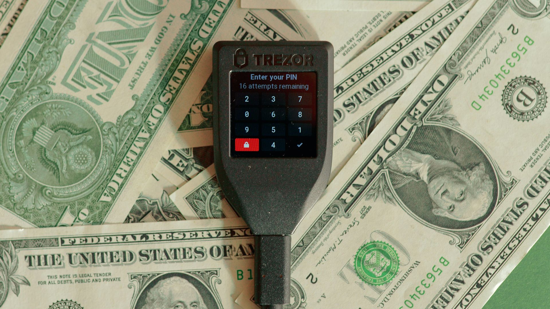 a bunch of money sitting on top of a table