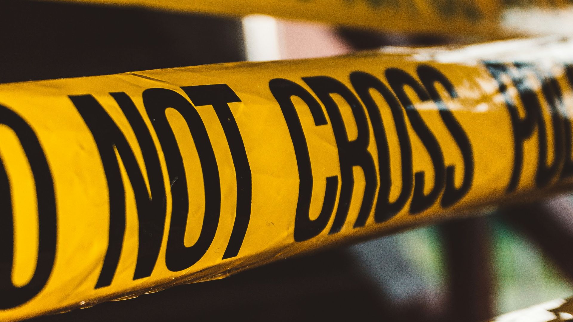 do not cross police barricade tape close-up photography